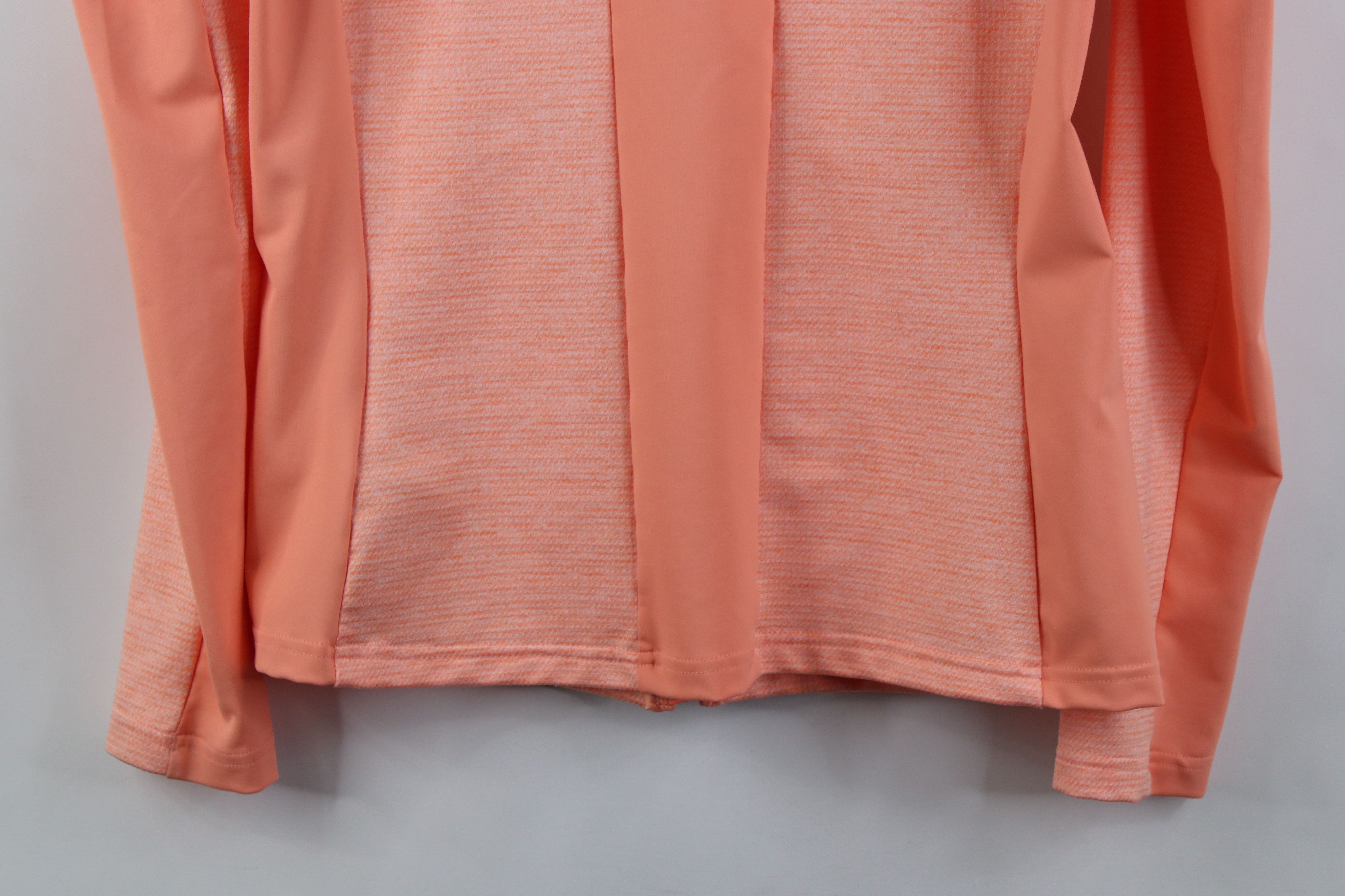 KJUS Kjus UPF 50 Knit Golf Golfing Full Zip Jacket Salmon Pink Size XS / US 0-2 / IT 36-38 - 14 Thumbnail
