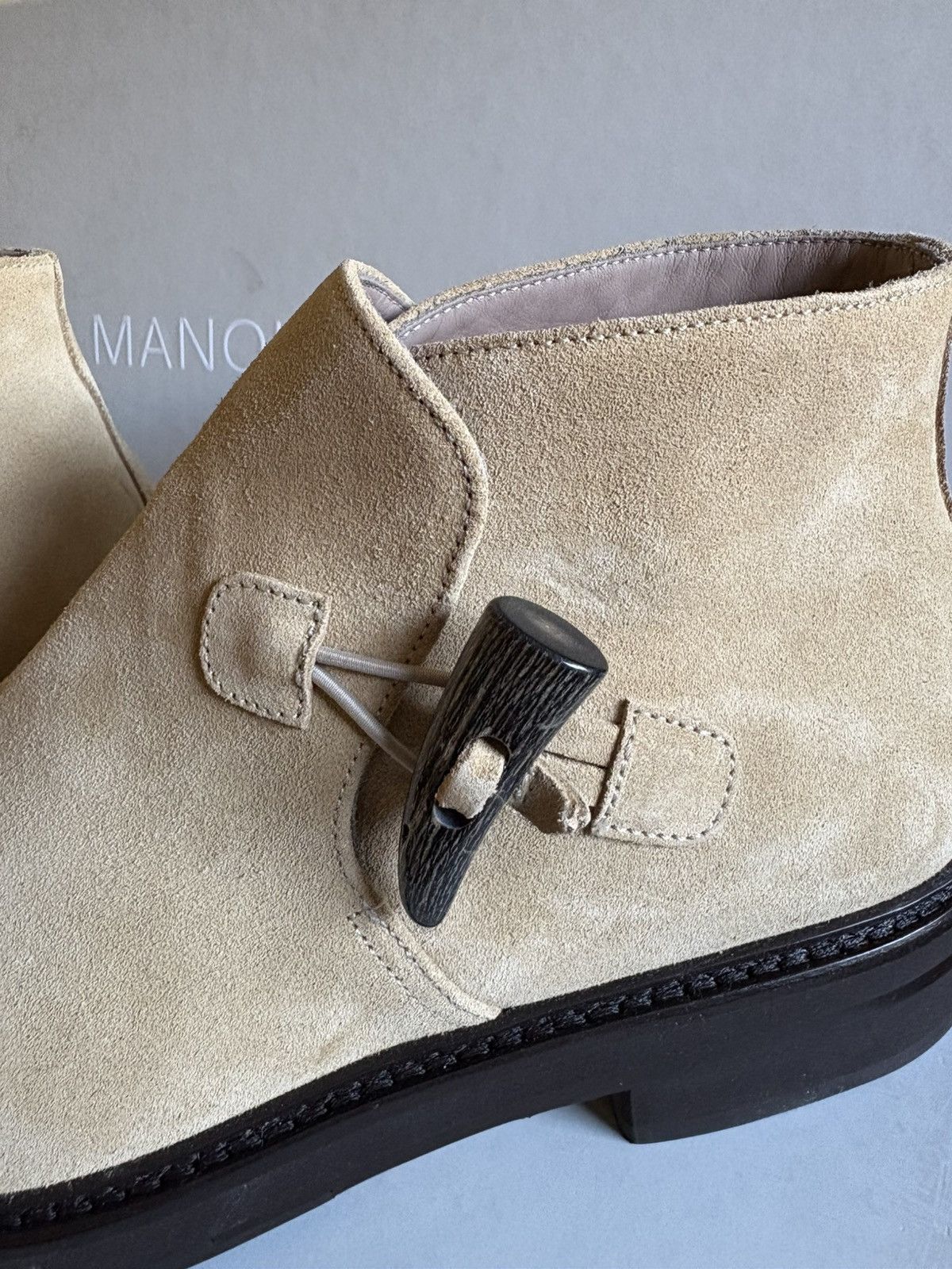 Manolo Blahnik Manolo Blahnik Men’s Beige Suede Boots 8.5 UK 9.5 US Size US 9.5 / EU 42-43 - 6 Thumbnail