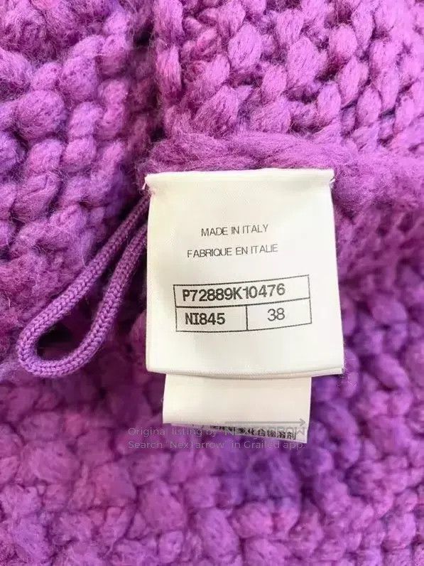 Chanel Chanel Handmade workshop series thick line purple wool coa Size XS / US 0-2 / IT 36-38 - 6 Thumbnail
