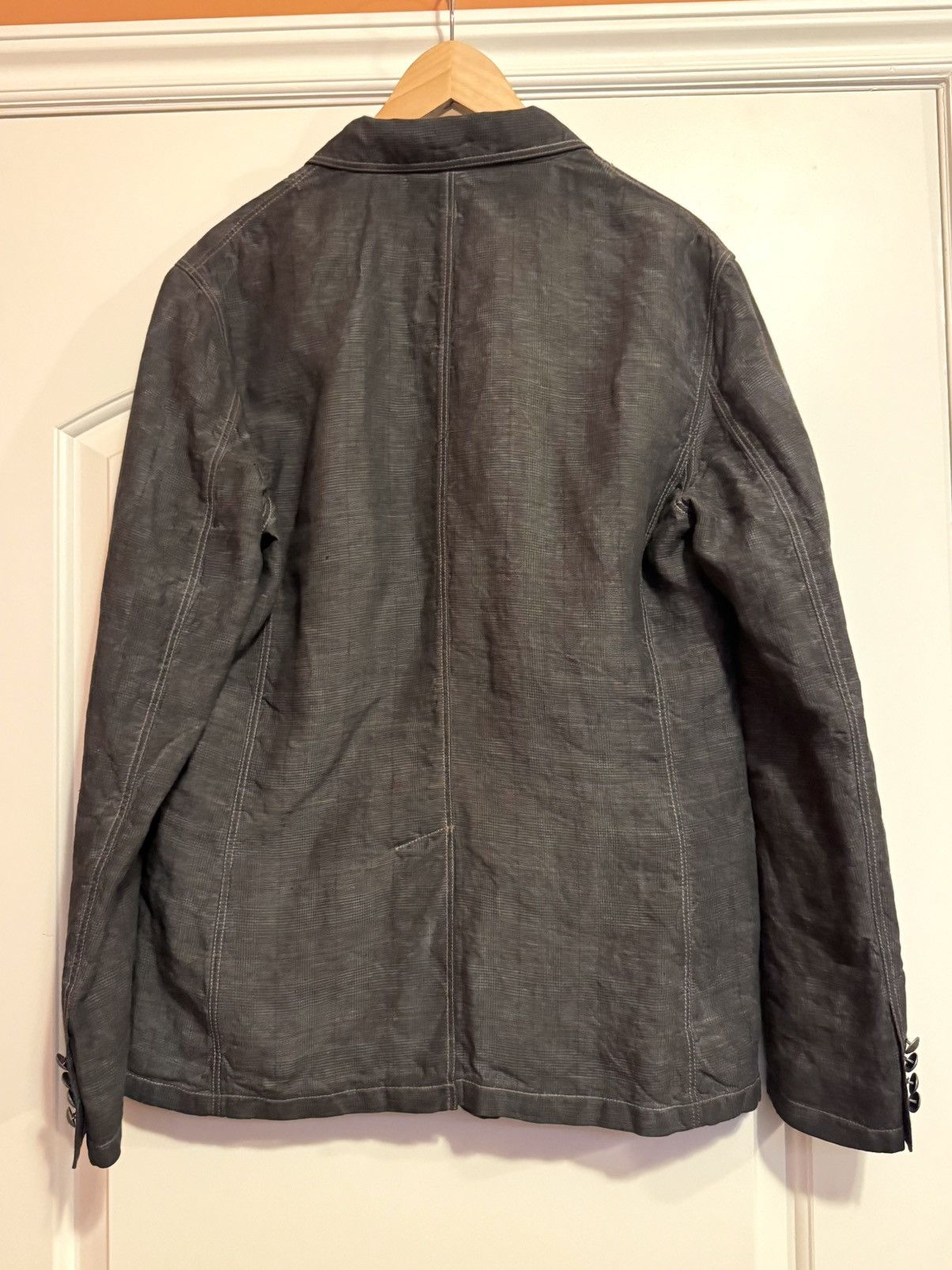 John Varvatos John Varvatos Cold Water Wash Blazer Jacket Brown Size 40 Size 40R - 2 Thumbnail