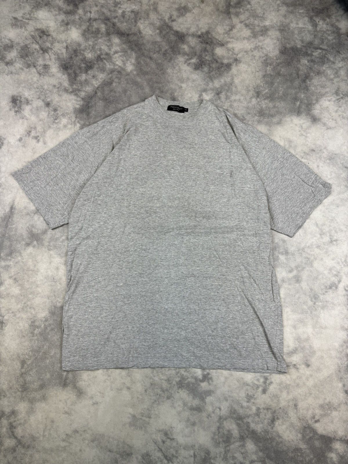 Designer × Japanese Brand × Yves Saint Laurent Vintage Yves Saint Laurent YSL t shirt basic small logo 90s Size US XXL / EU 58 / 5 - 1 Thumbnail