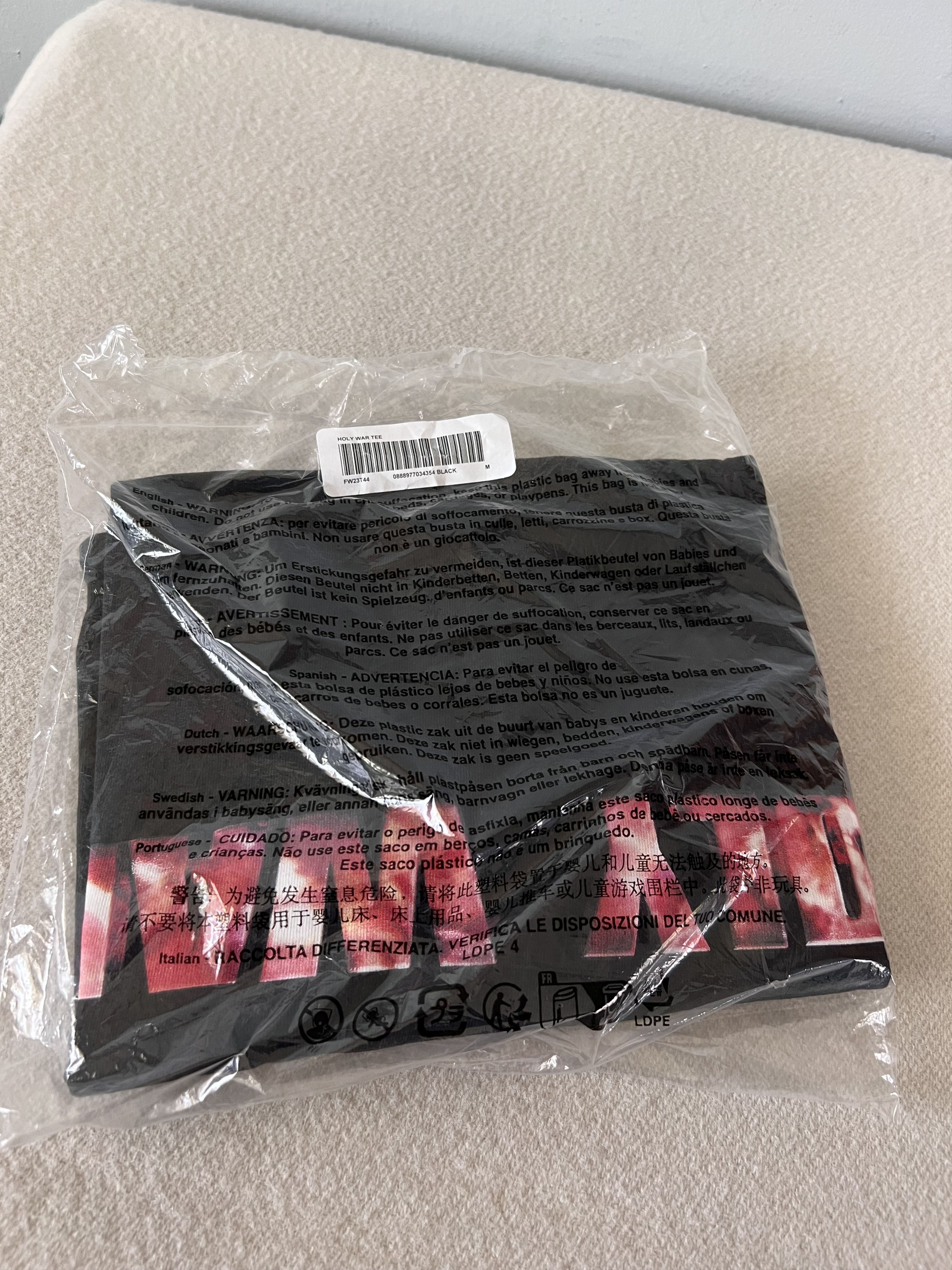 Supreme Supreme Holy War Tee in Black Size US M / EU 48-50 / 2 - 4 Thumbnail