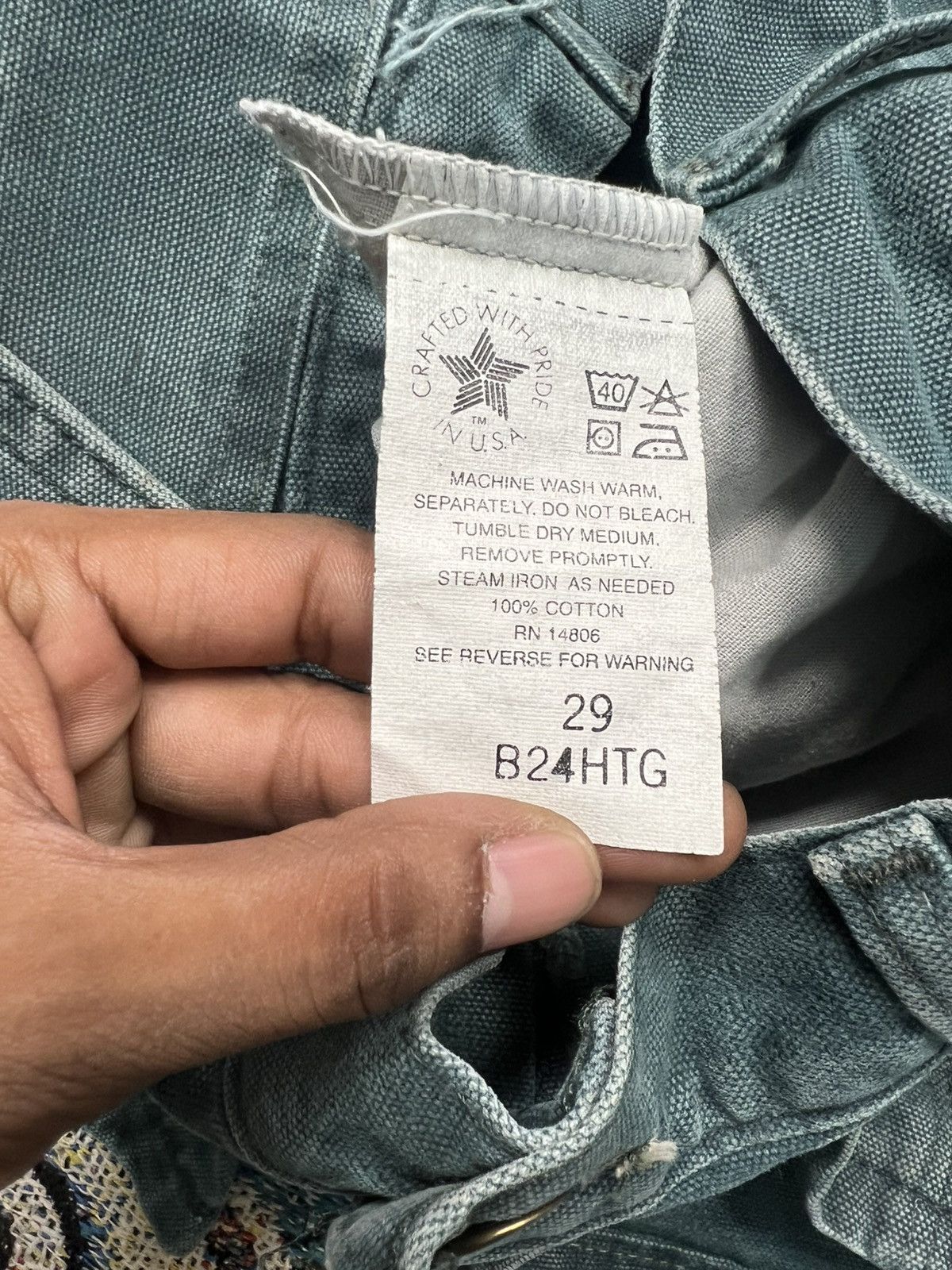 Carhartt 90s vintage Carhartt b24 Htg carpenter Size US 30 / EU 46 - 6 Thumbnail