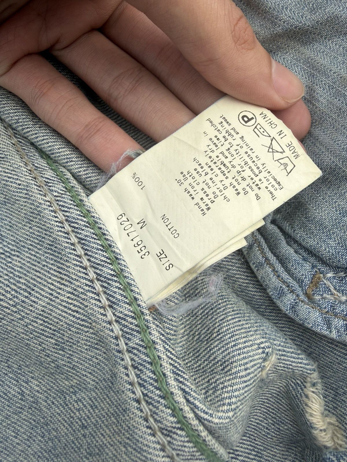 GOA RARE💥GOA NIMES SELVEDGE RUSTY PUNK DOSTRESSED DENIM JACKET Size US M / EU 48-50 / 2 - 18 Thumbnail