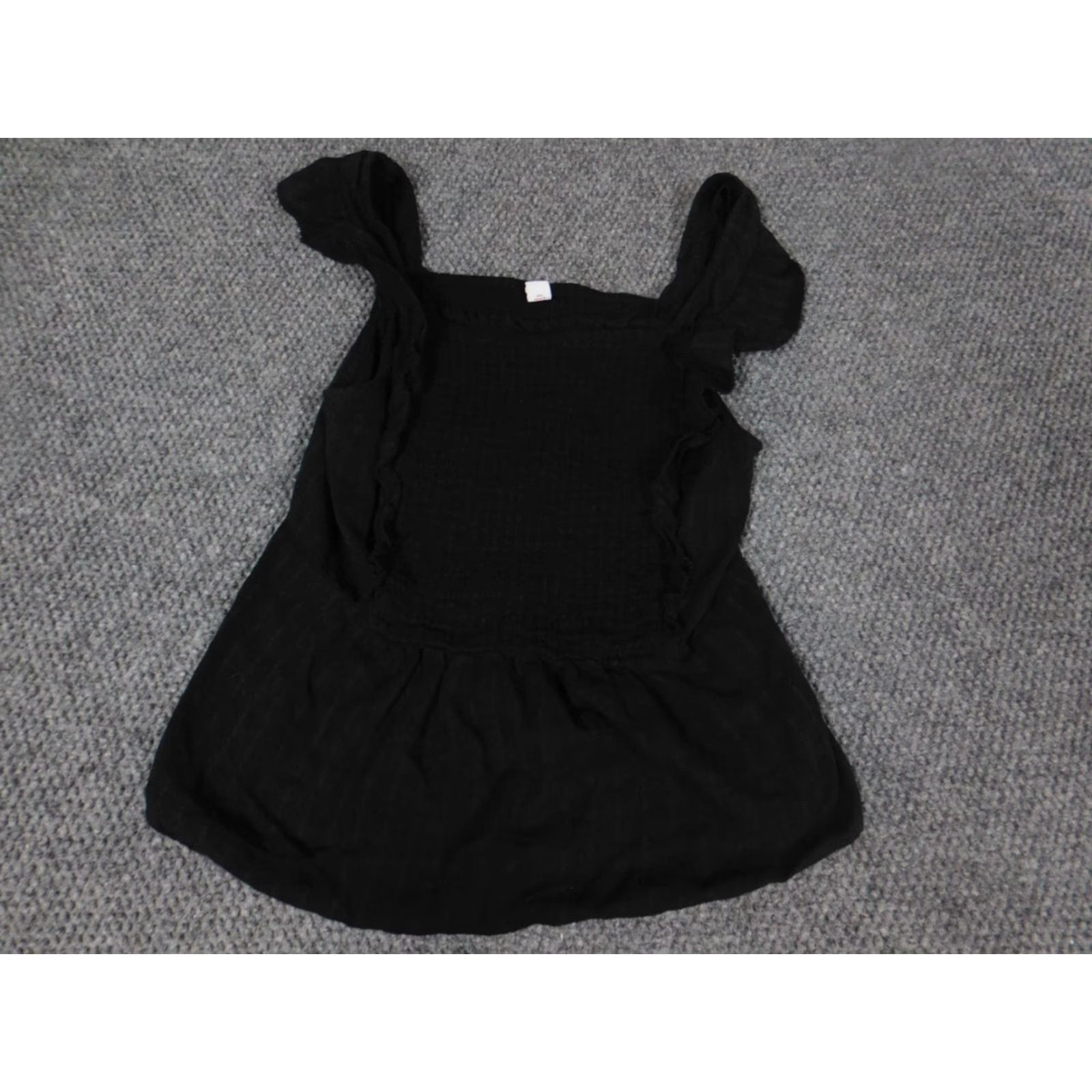 Old Navy Old Navy Blouse L Black Womens Casual Cotton Collared Pullover Stretch Shirt Regular Size L / US 10 / IT 46 - 3 Thumbnail