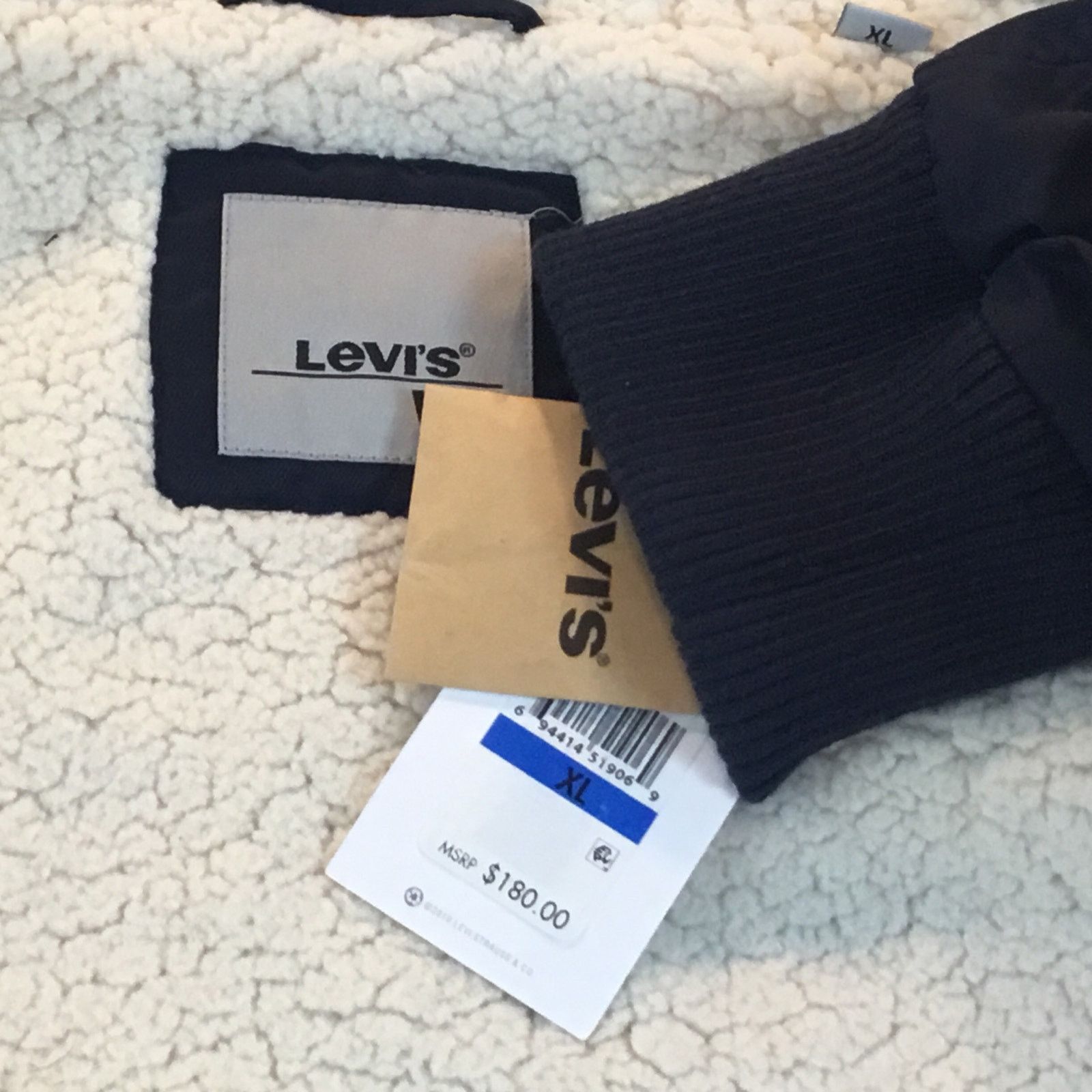 Levi's Levi's XL Parka Hood Sherpa Lined Snap Zip Faux Fur $180 NWT Size XL / US 12-14 / IT 48-50 - 10 Thumbnail