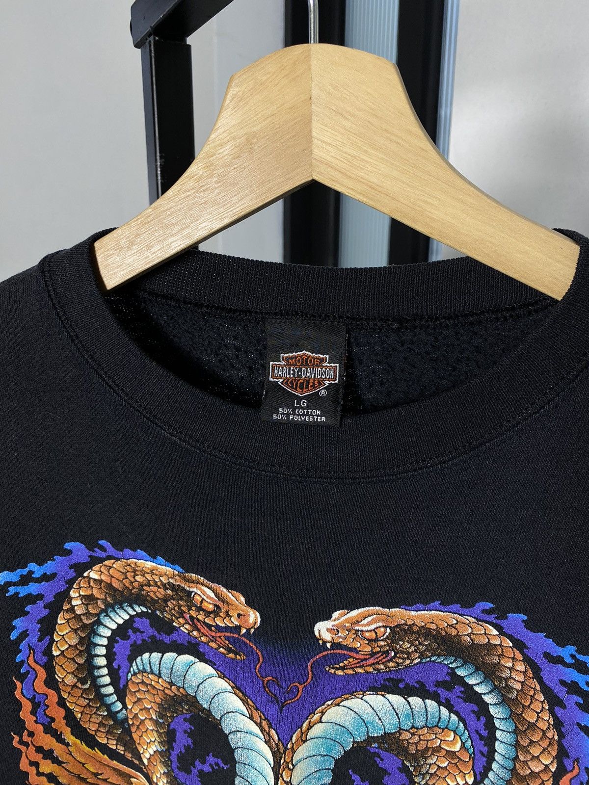 Harley Davidson Vintage Harley Davidson Snakes Crewneck Size US L / EU 52-54 / 3 - 6 Thumbnail