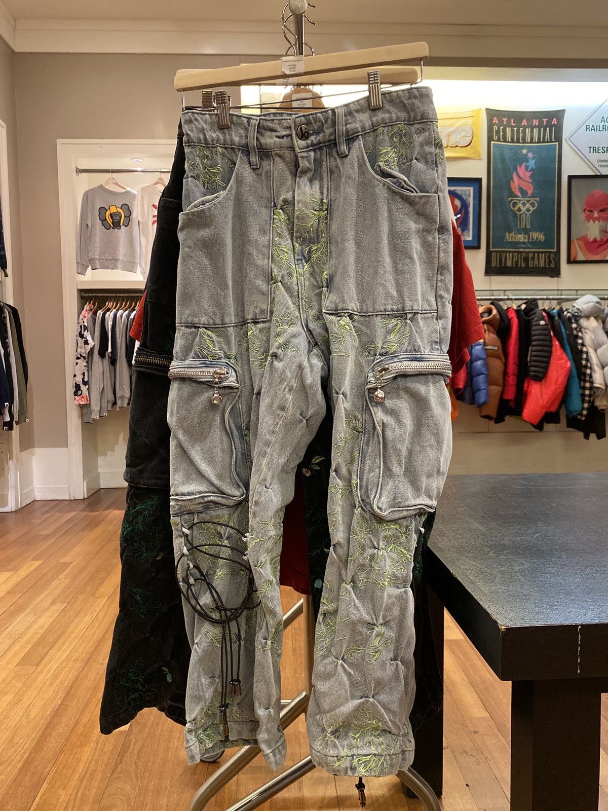 image of Bad Sons Cargo Jeans in Denim, Men's (Size 28)