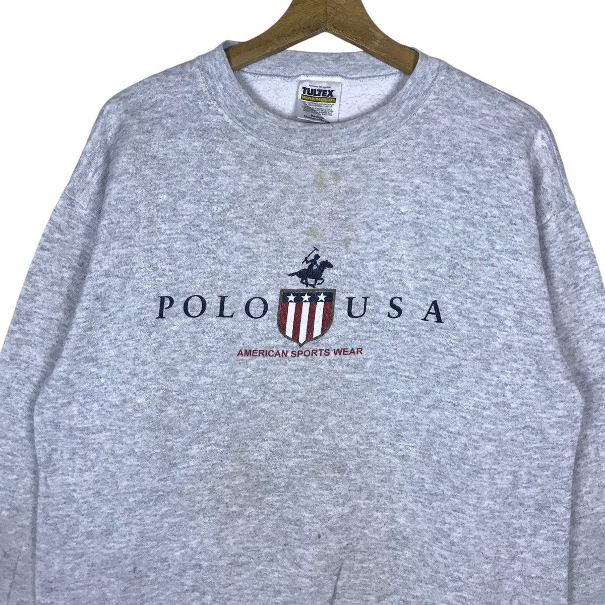 Tultex Vintage Tultex Polo USA Pullover Jumper Sweatshirt Size US M / EU 48-50 / 2 - 2 Thumbnail