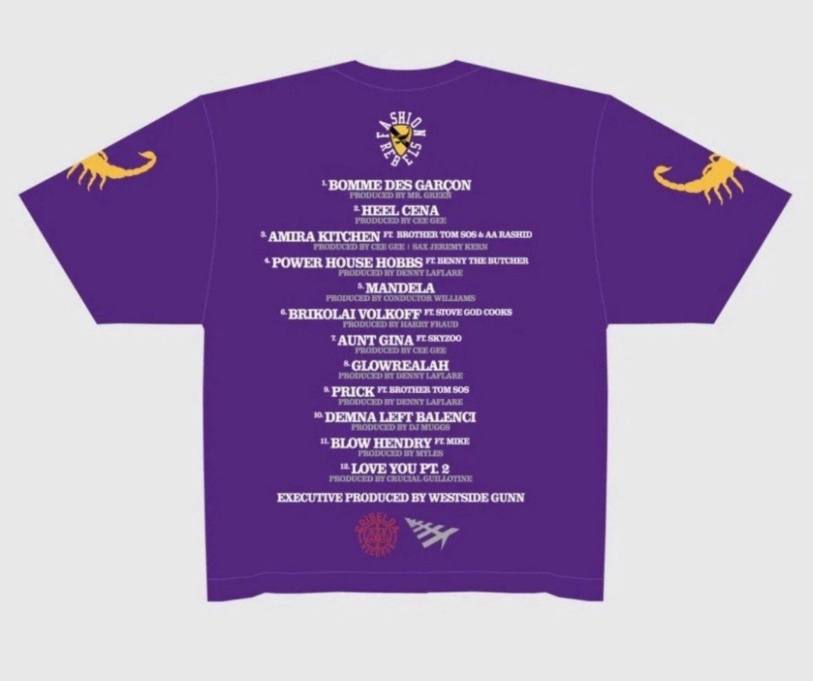 Other Westside Gunn Fashion Rebels Heels purple Lakers tee medium Size US M / EU 48-50 / 2 - 2 Thumbnail