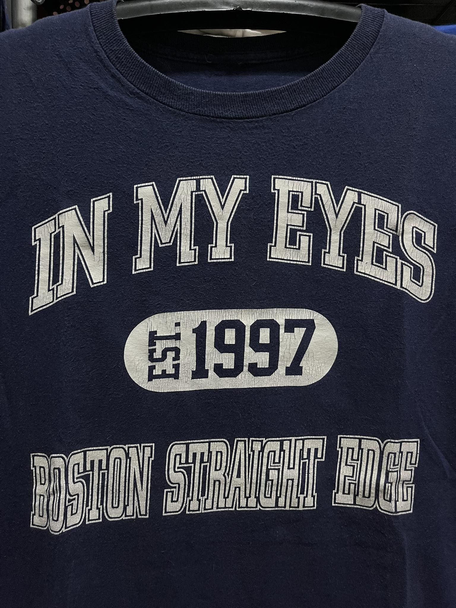 Band Tees In My Eyes Boston SxE Hardcore Punk Band Tee 90s Size US L / EU 52-54 / 3 - 3 Thumbnail