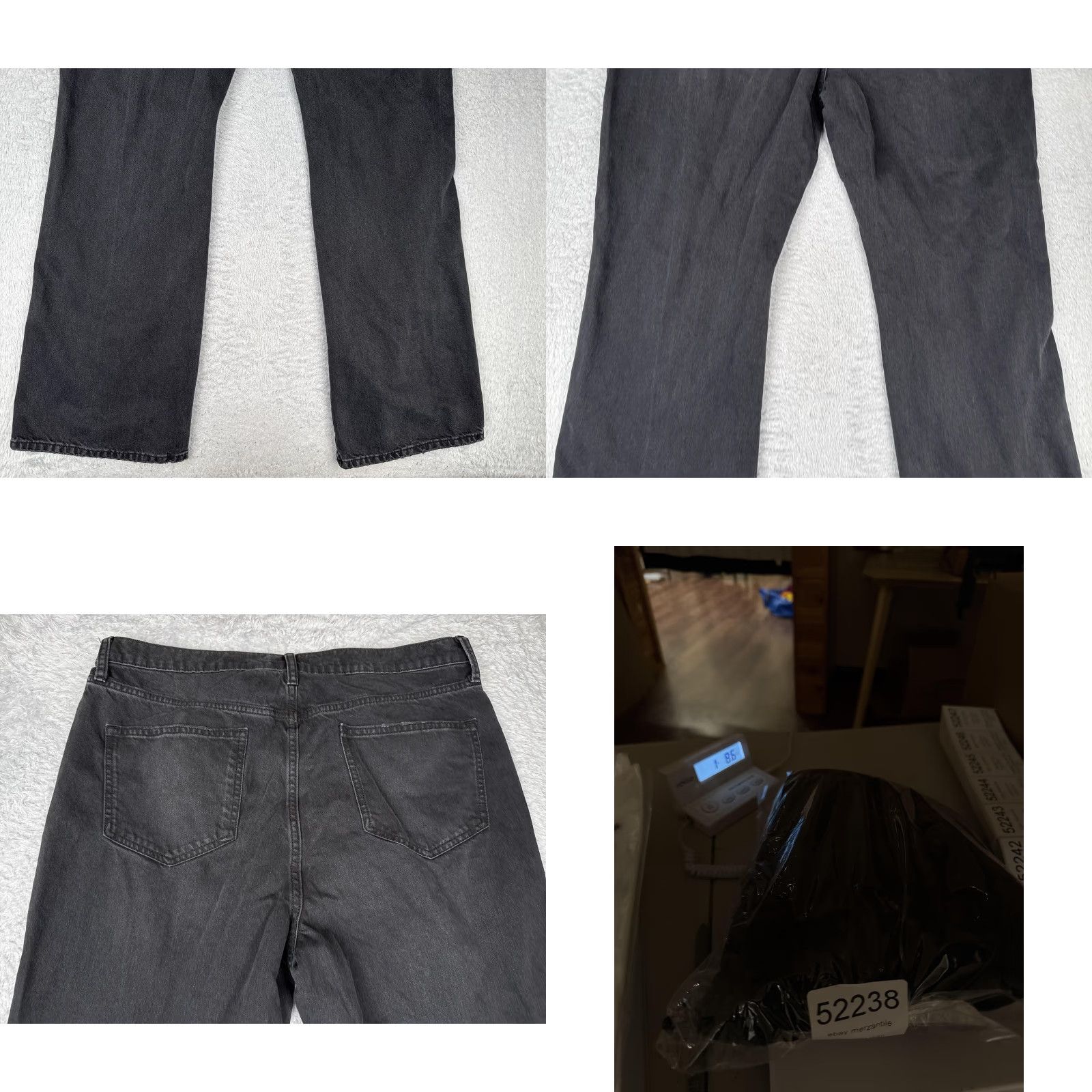 Vintage Arizona Jeans Women 17 Black Hi Rise Bootcut Distressed Ripped Denim Pants 36x32 Size 38" / US 16 / IT 52 - 10 Thumbnail