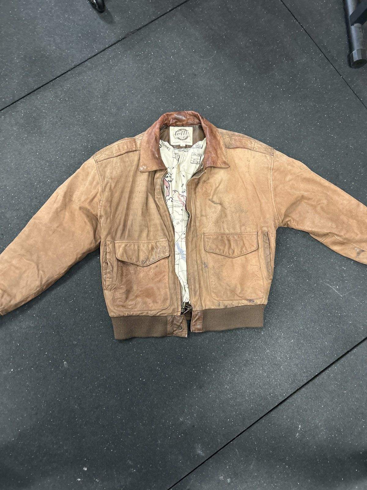 G-III Vintage Global Identity Leather Bomber Jacket Size S / US 4 / IT 40 - 5 Thumbnail