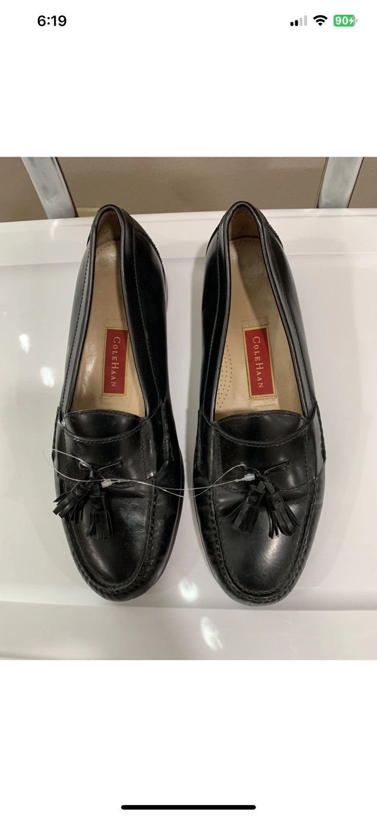 Cole Haan Cole Haan mens sz 11.5 D black loafers slip on tassel shoes Size US 11.5 / EU 44-45 - 4 Thumbnail