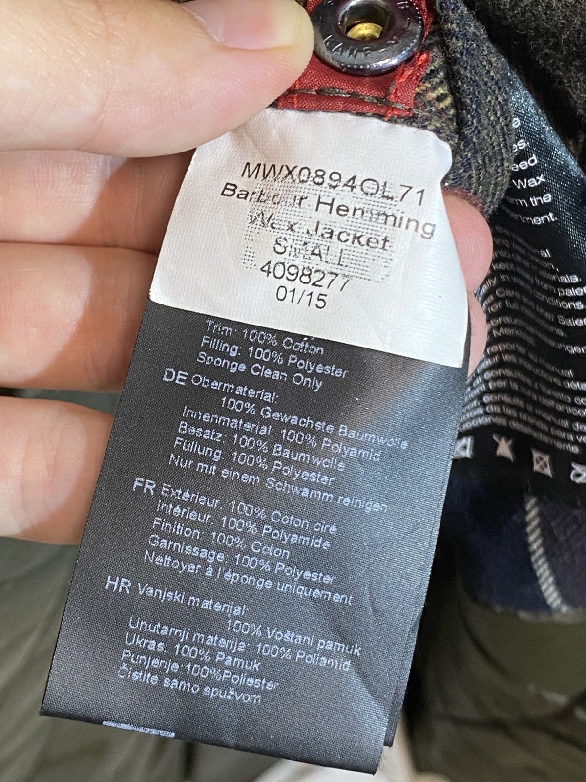 Barbour Barbour Hemming Waxed Men Jacket Size US S / EU 44-46 / 1 - 14 Thumbnail