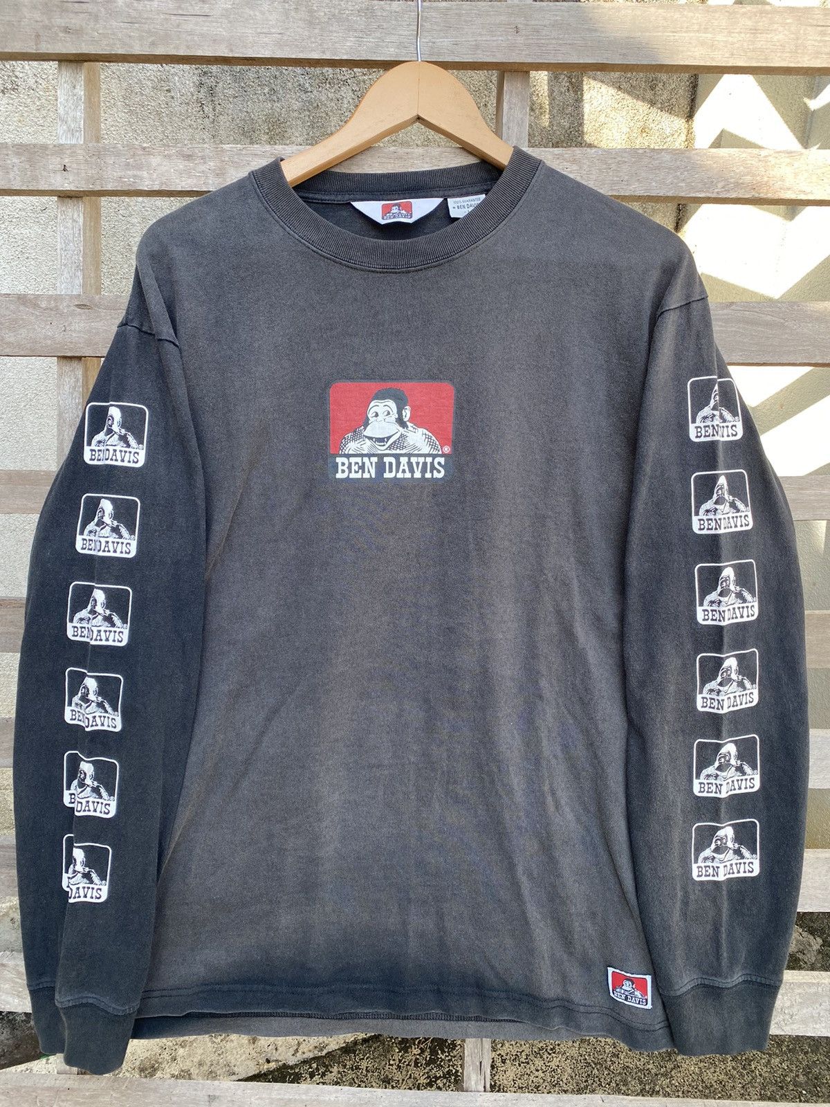 Ben Davis Vintage Sunfaded Ben Davis Big Print Long Sleeve Size US L / EU 52-54 / 3 - 1 Thumbnail