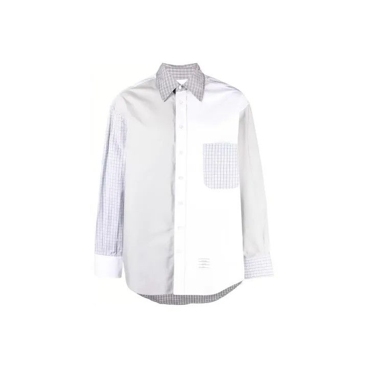Thom Browne Thom Browne Color Block Check Long Sleeve Shirt 0079 Size US S / EU 44-46 / 1 - 1 Thumbnail