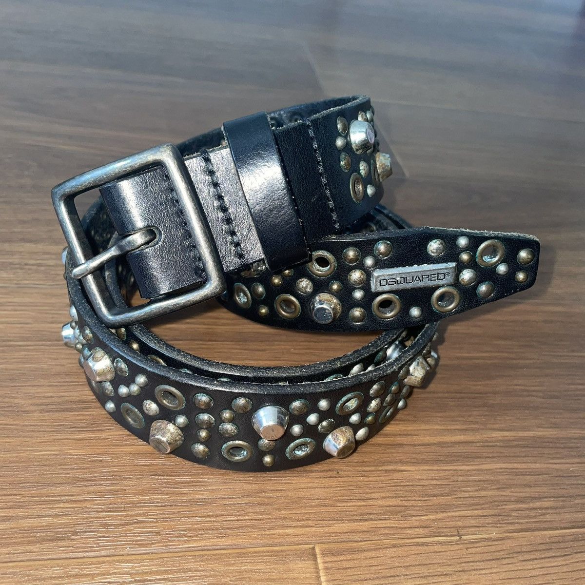 Dsquared2 × Vintage Vintage Dsquared2 belt “LORD” leather