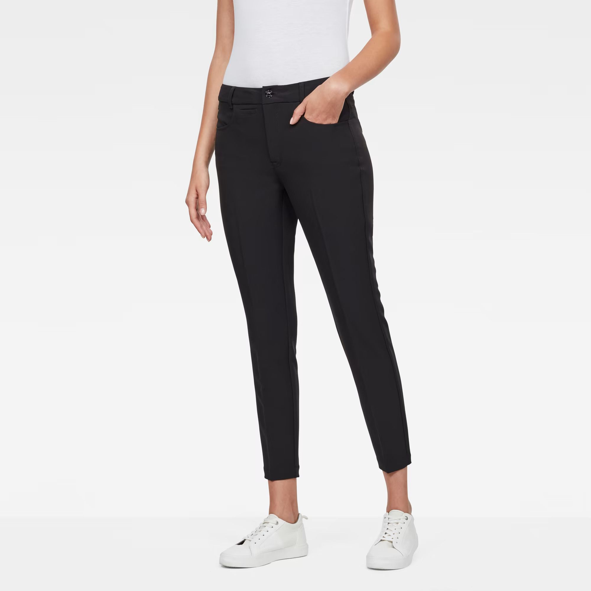 G-Star G-Star RAW D-Staq Mid-Waist Skinny Ankle Chino Black Size 27" / US 4 / IT 40 - 1 Thumbnail