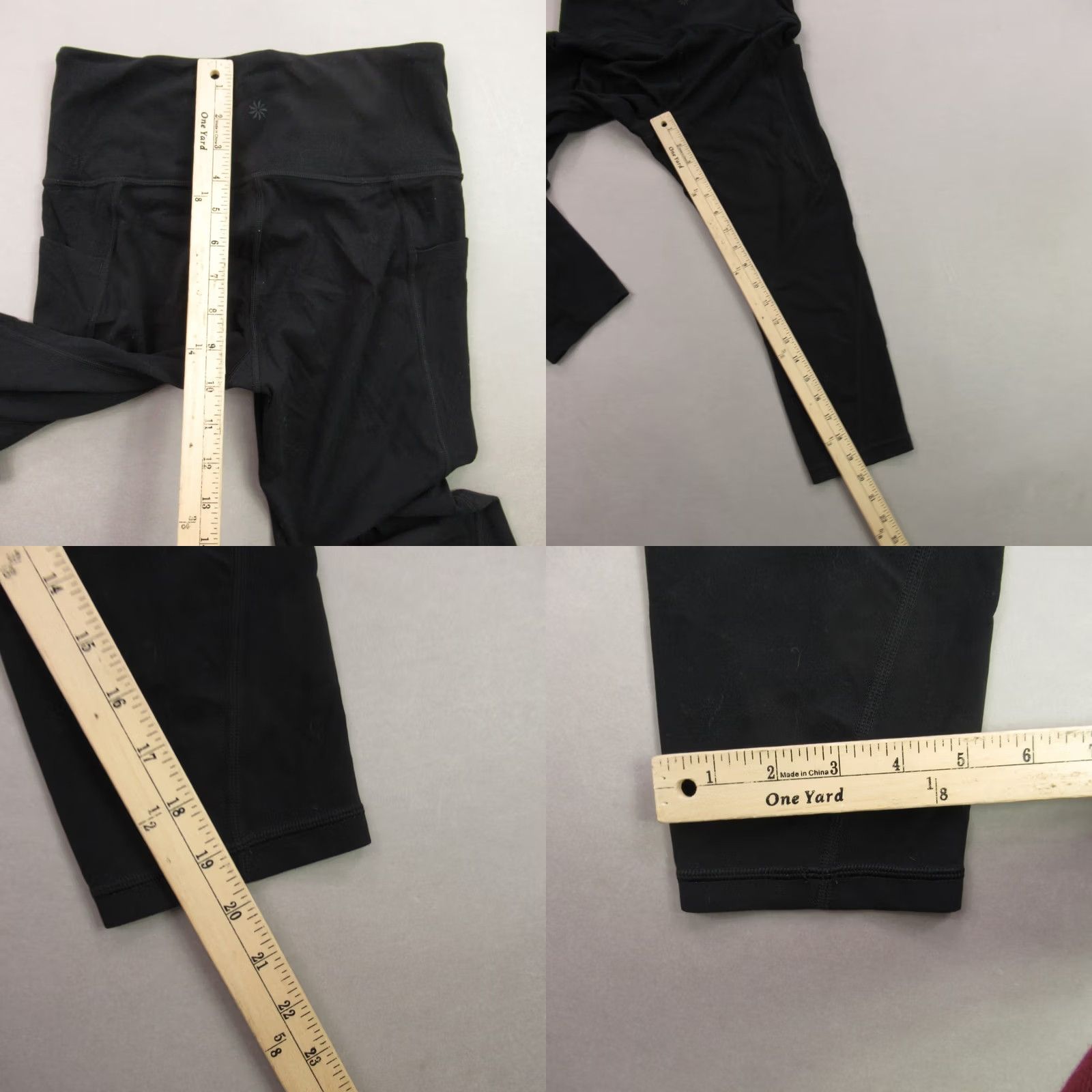 Athleta Athleta Leggings Shorts Womens Small Workout Gym Stretch Black Lightweight Yoga Size 28" / US 6 / IT 42 - 8 Thumbnail