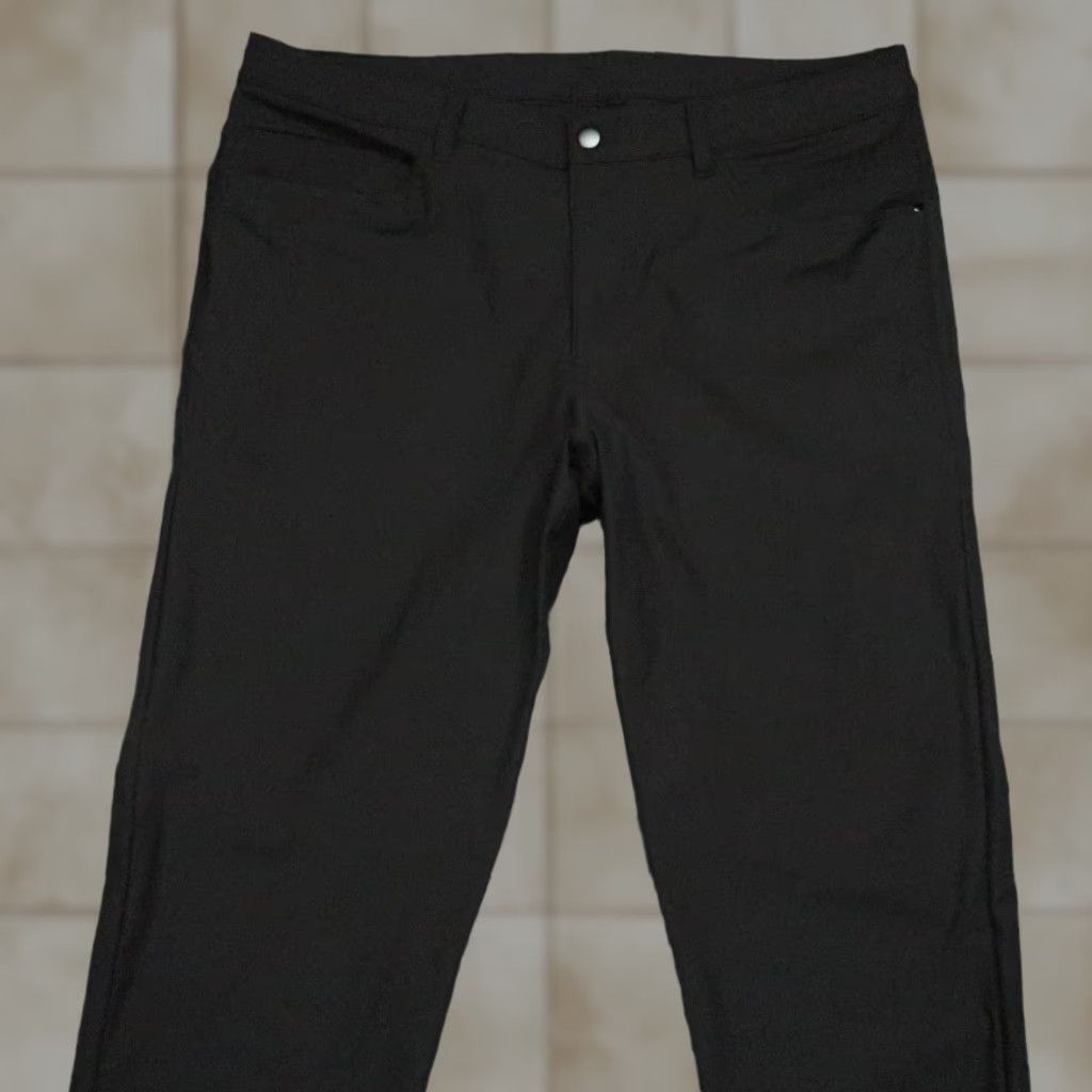 Lululemon Lululemon Pants Mens Black 36x32 ABC Classic Fit 5 Pocket Trouser Chino Slim Straight 36 Black Mens Pants Regular 5-Pocket Chino Classic Fit Size US 36 / EU 52 - 1 Thumbnail