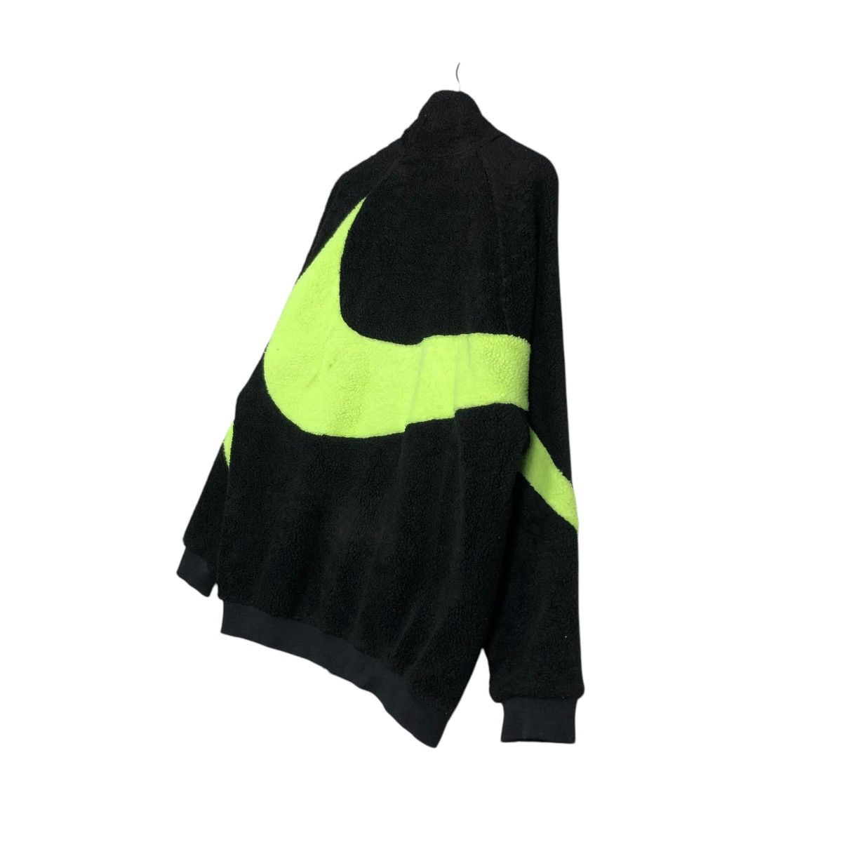Nike 🔥VINTAGE FLEECE BOMBER JACKET NIKE BIG SWOOSH LOGO Size US XXL / EU 58 / 5 - 12 Thumbnail