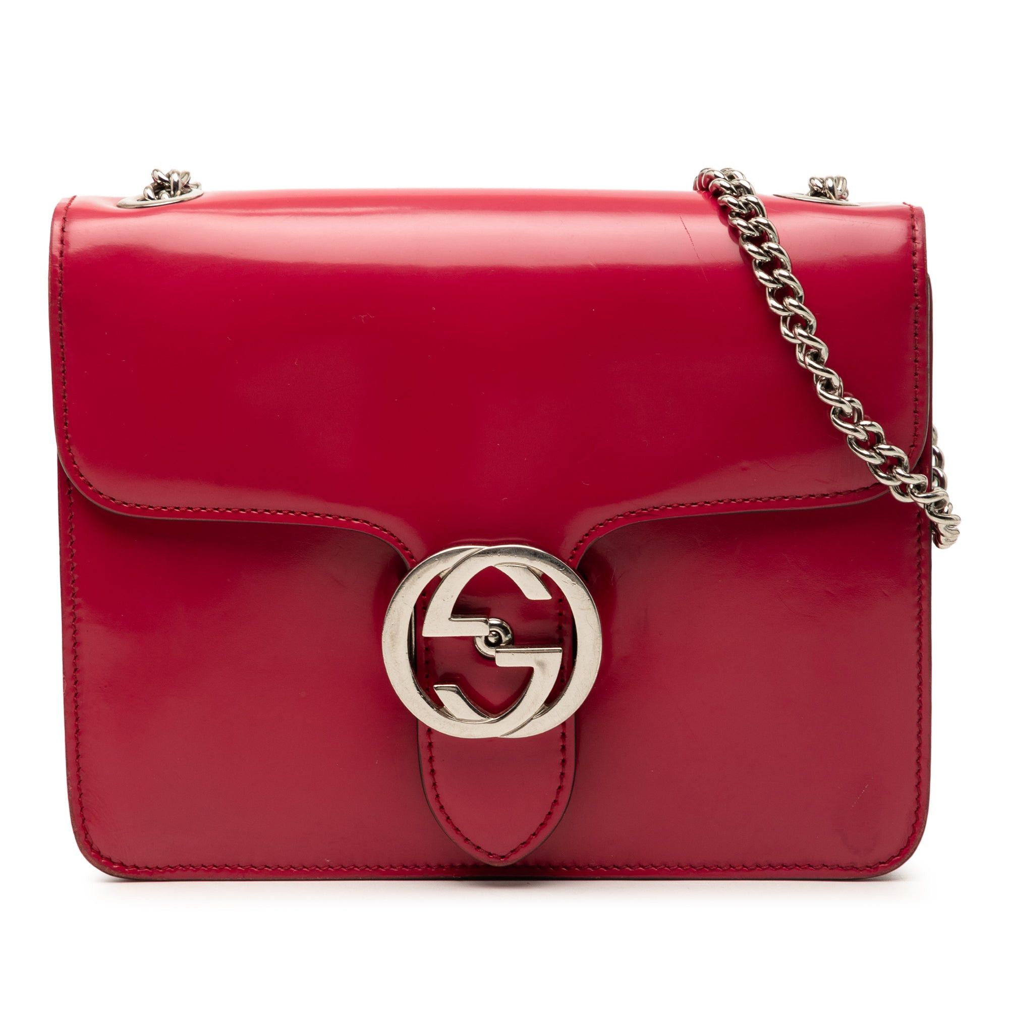 Gucci Small Polished Calfskin Interlocking G Dollar Crossbody Size ONE SIZE - 1 Thumbnail