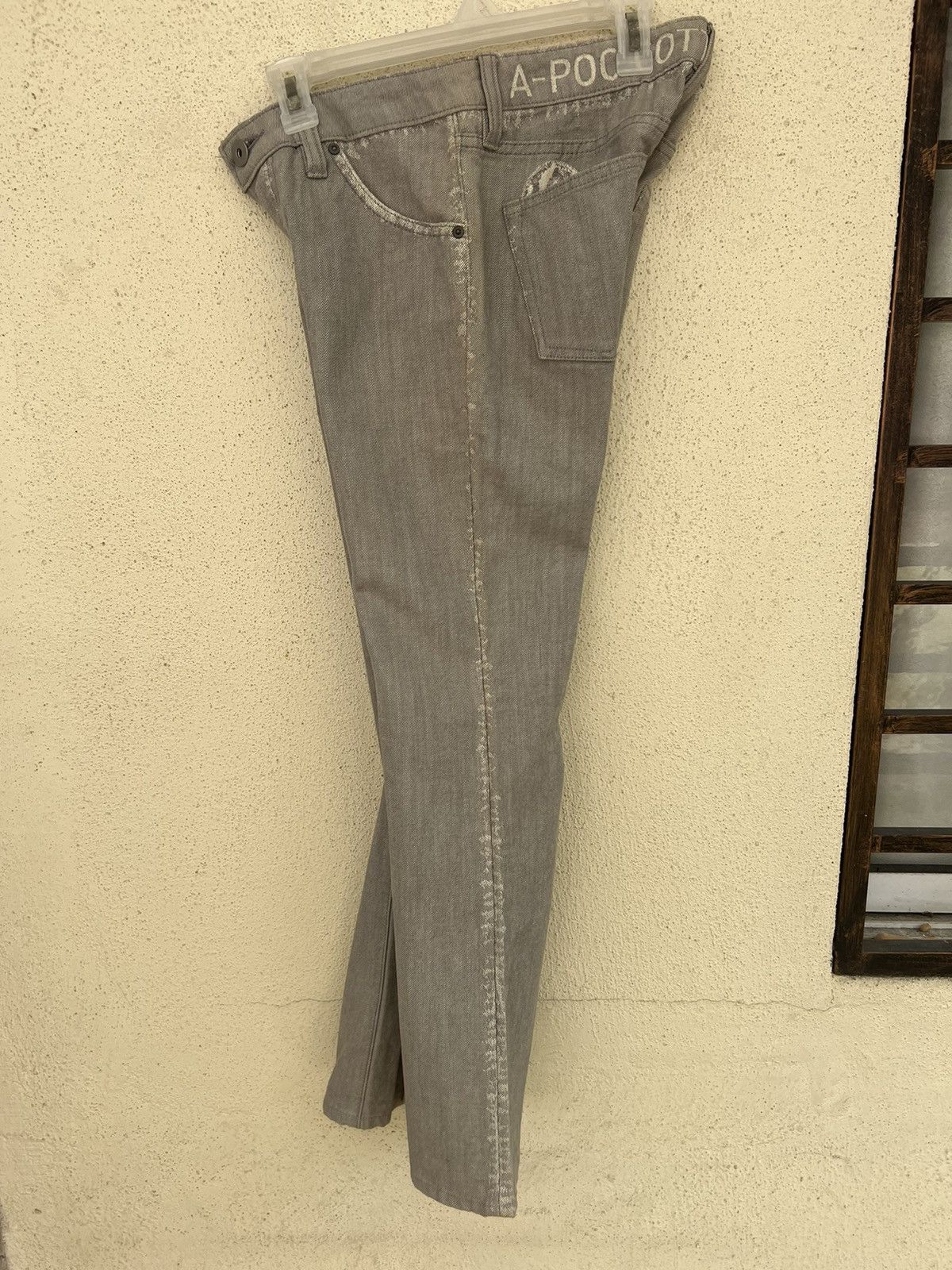 Issey Miyake Vintage Issey Miyake A-Poc Galaxy Grey Denim Flare Jeans Size US 28 / EU 44 - 22 Thumbnail