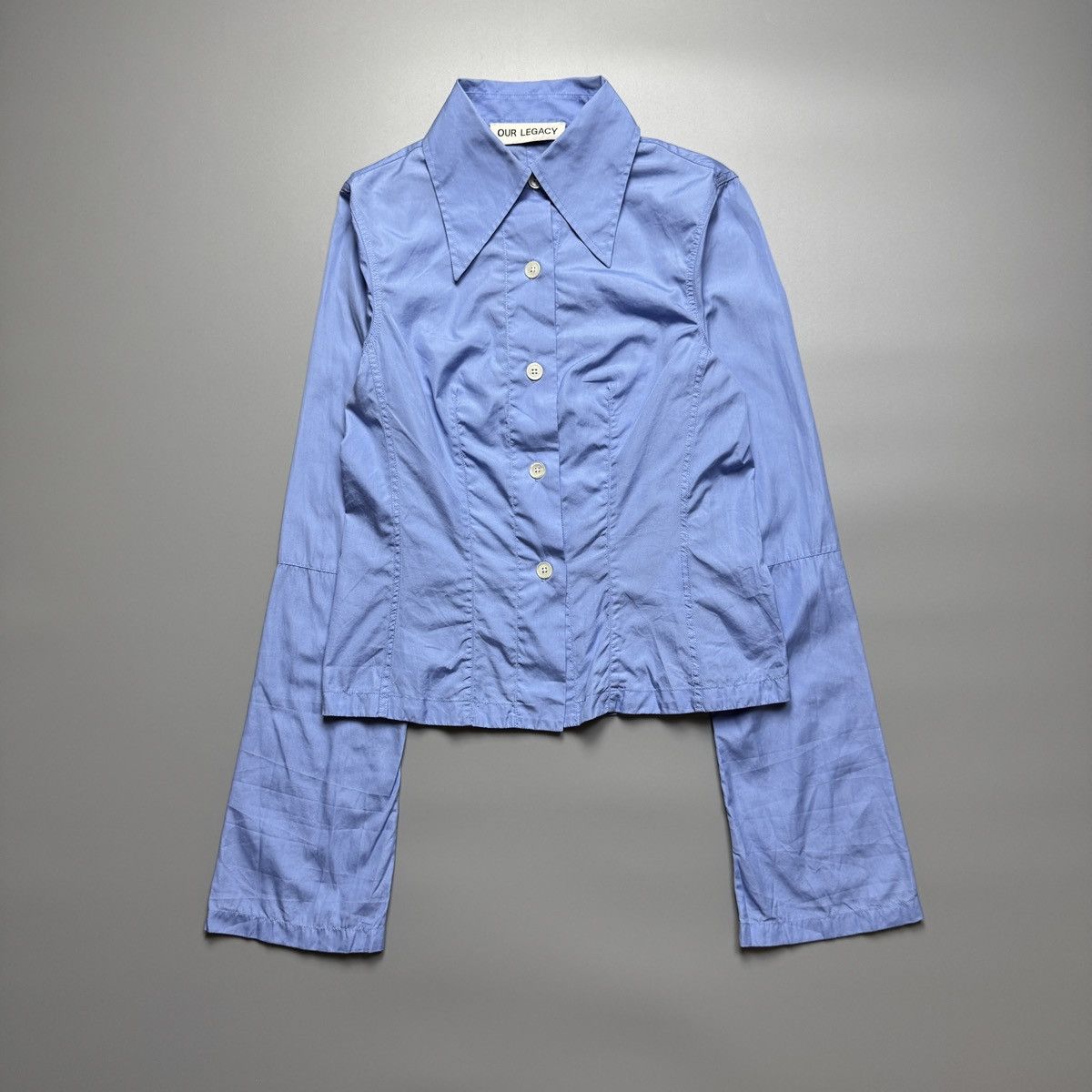 Our Legacy Our Legacy - Blue Union Blouse Longsleeve Size XXS / US 00 / IT 34 - 1 Thumbnail