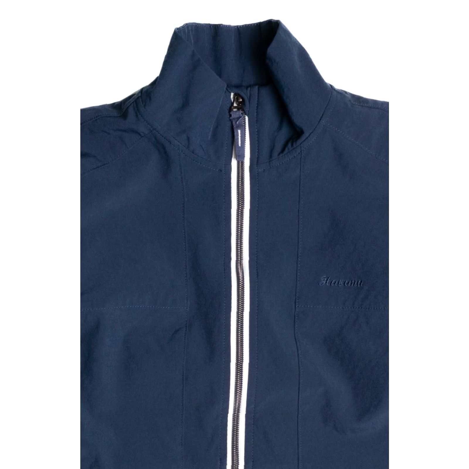 Vintage VINTAGE Havana Lightweight Dark Blue Jacket Medium Zip Up Windbreaker Size US M / EU 48-50 / 2 - 2 Thumbnail