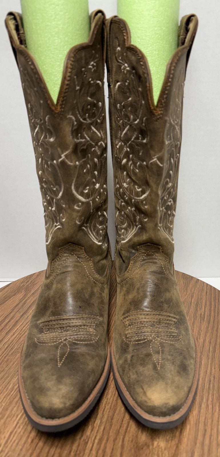 Twisted X Women Embroidered Bomber Brown Cowboy Boots 8.5