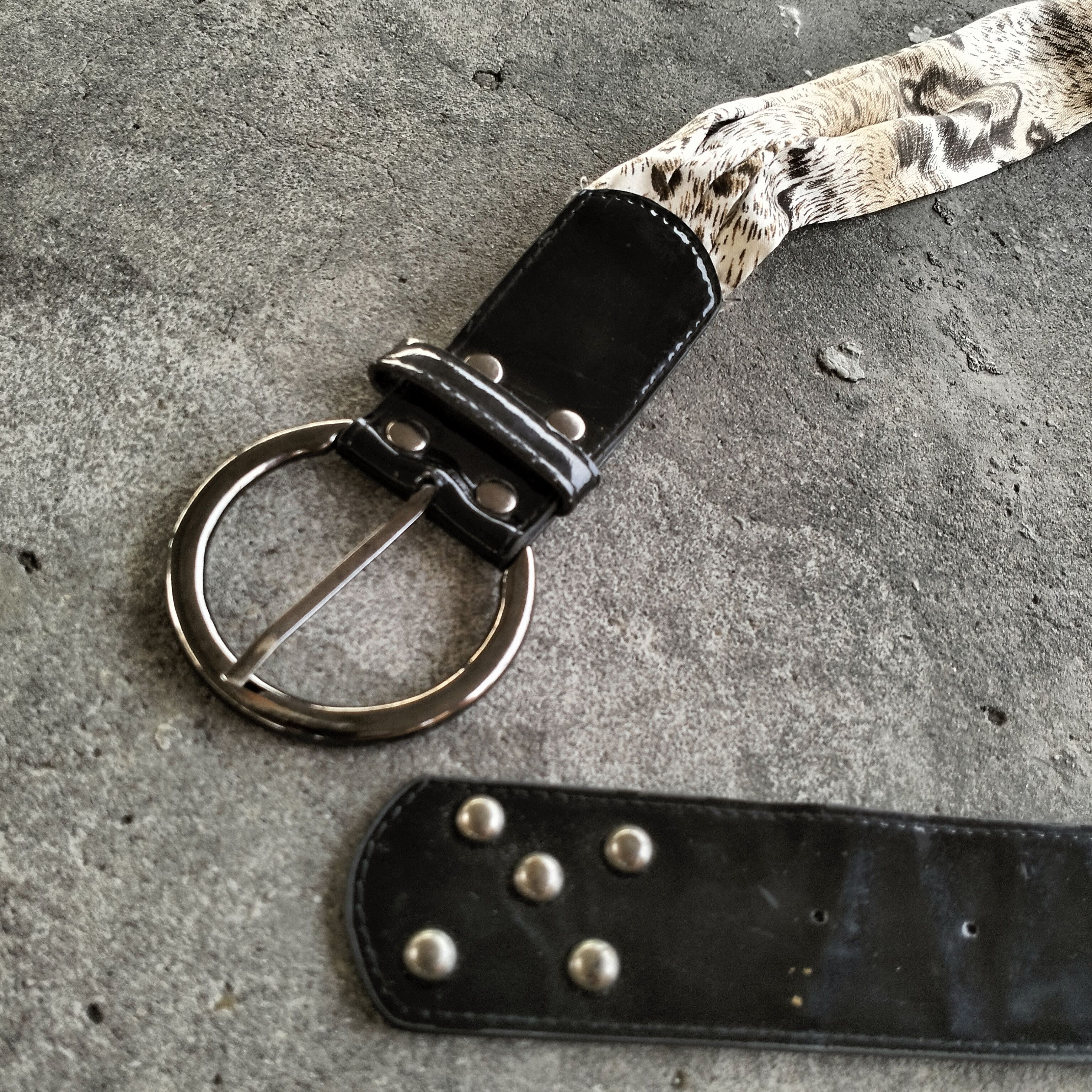 Japanese Brand studded leopard print belt Size ONE SIZE - 4 Thumbnail