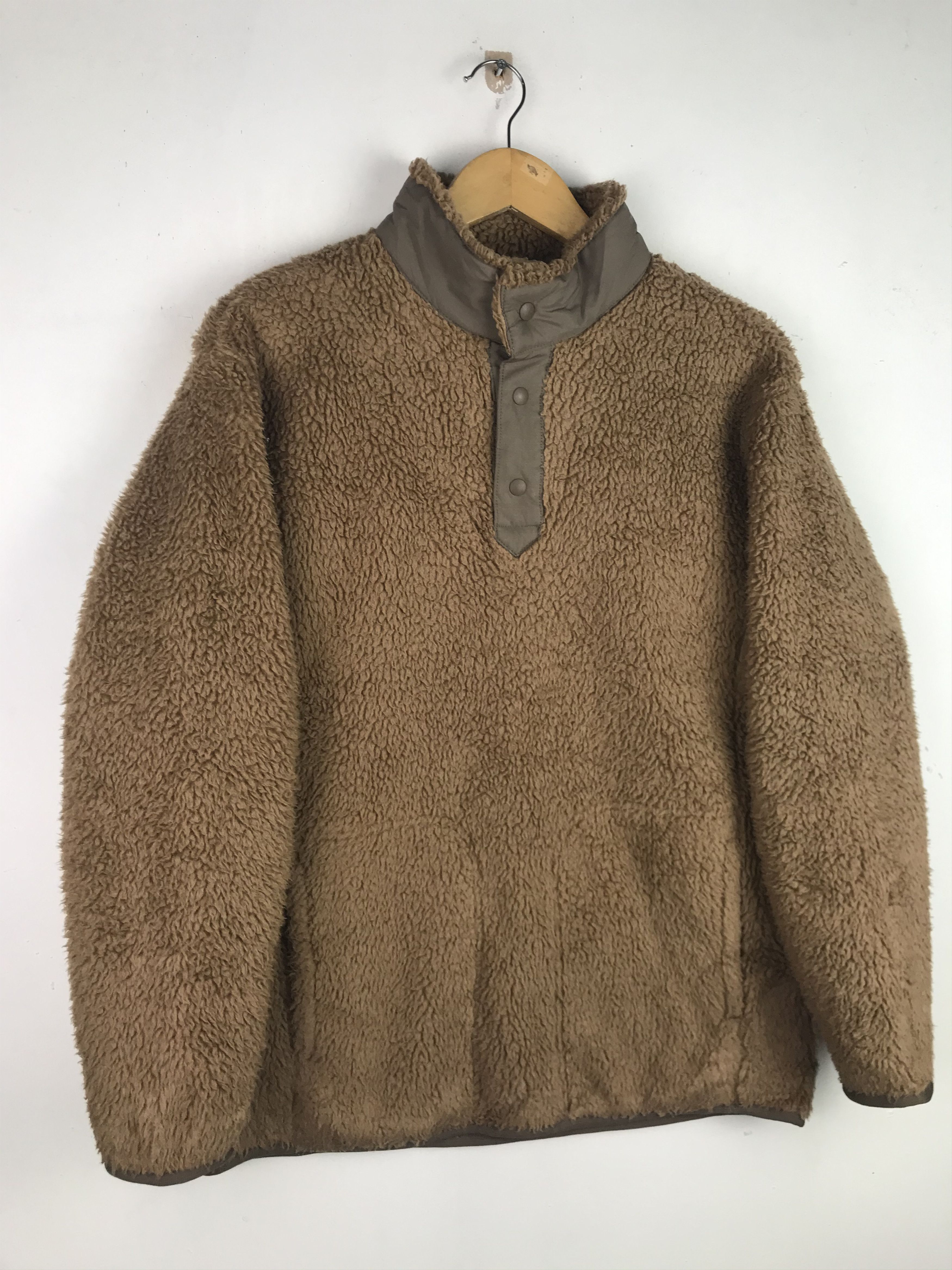 Japanese Brand × Uniqlo × White Mountaineering Rare Design Uniqlo White Mountaineering Half Button Fleece Size US S / EU 44-46 / 1 - 6 Thumbnail