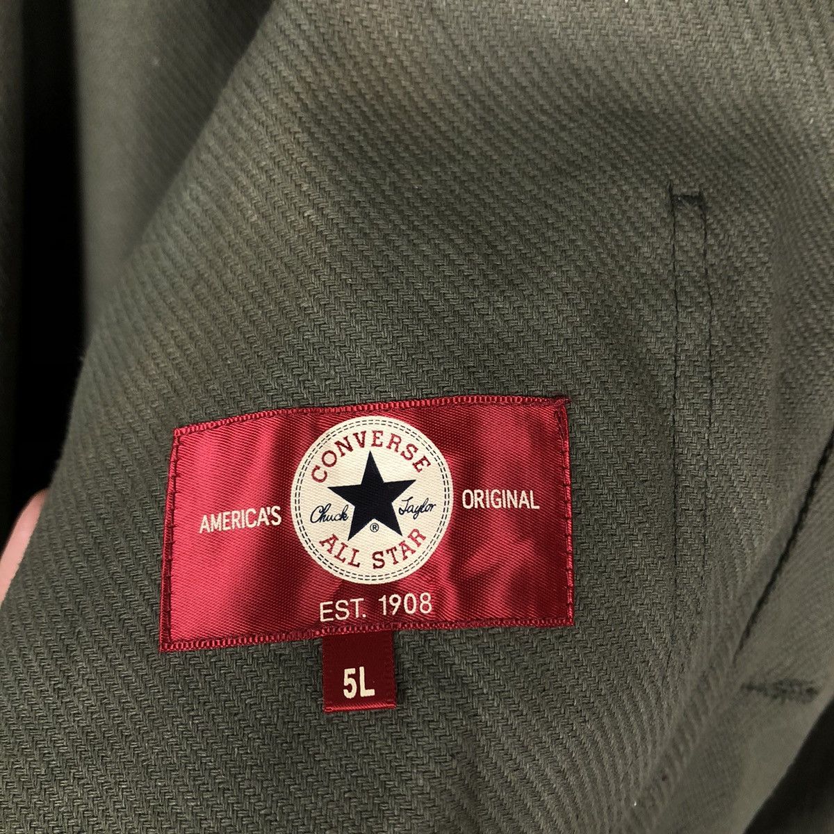 Japanese Brand 🔥Vintage Converse All Star Chore Jacket Military Design Size US L / EU 52-54 / 3 - 18 Thumbnail