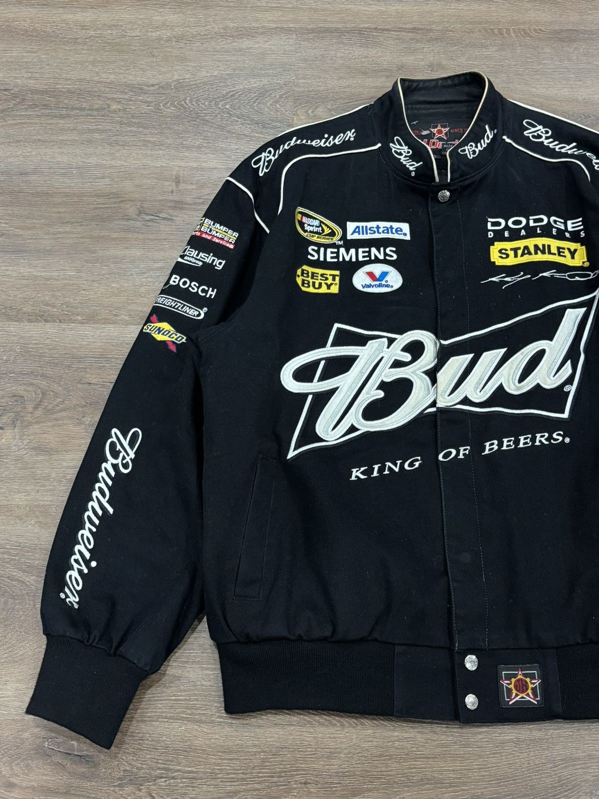 JH Design VINTAGE JEFF HAMILTON BUDWEISER RACING JACKET Size US L / EU 52-54 / 3 - 6 Thumbnail