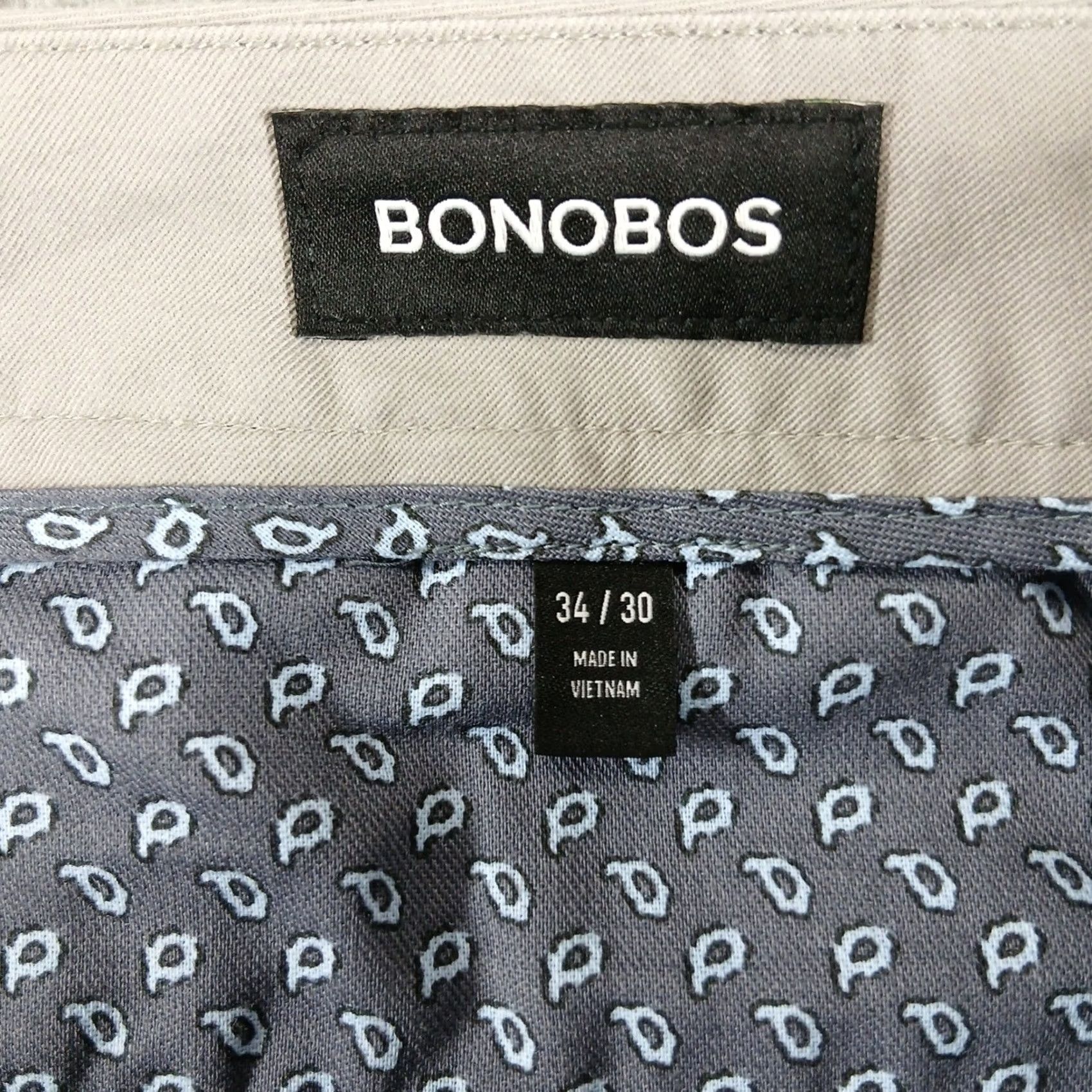 Bonobos Bonobos Chino Pants 34x30 Tan Beige Flat Front Pre-owned Slim Athletic Size US 34 / EU 50 - 4 Thumbnail