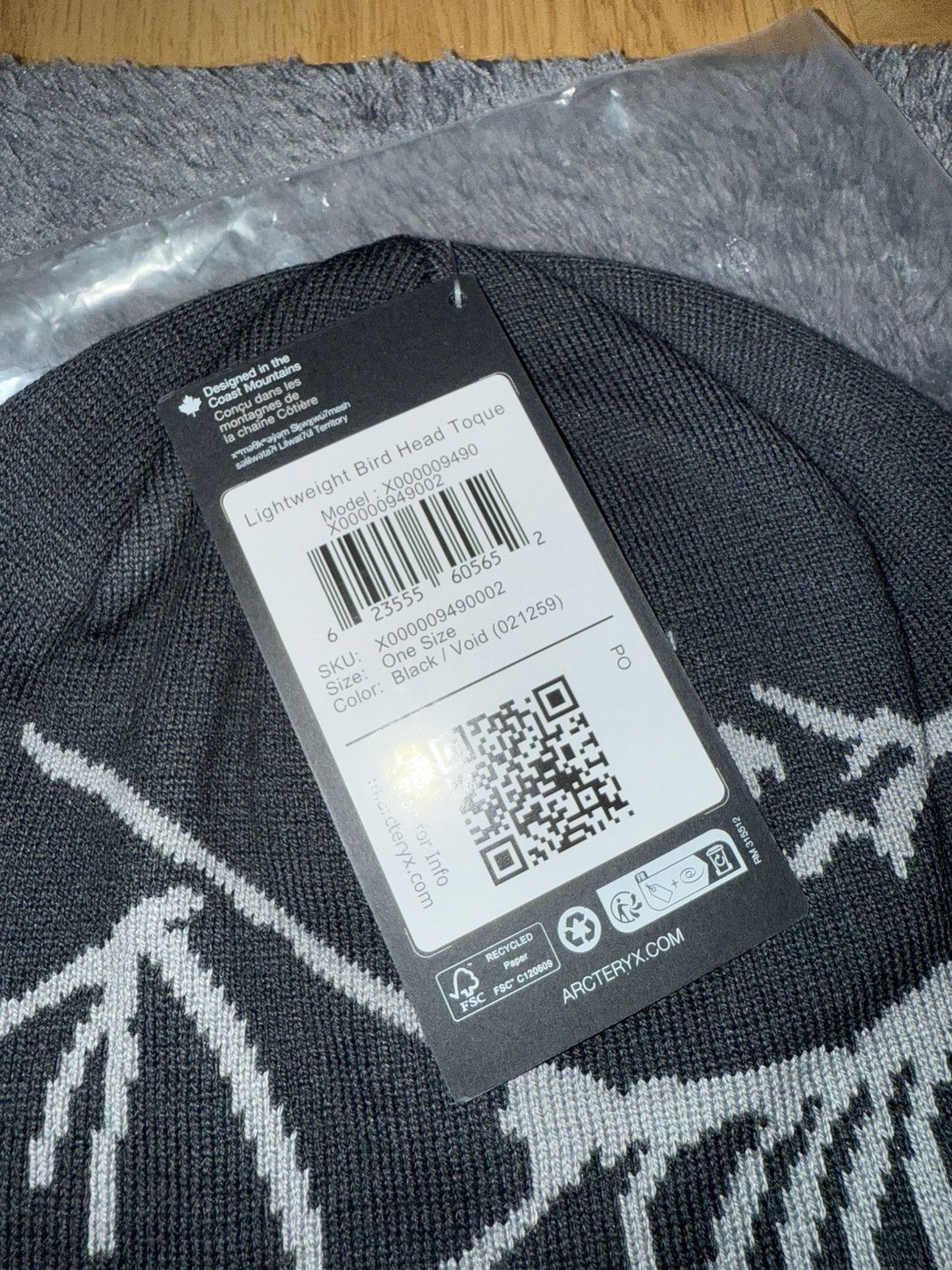 Arc'teryx Bird Head Toque Ligthweight Beanie arc’teryx Black Void Size ONE SIZE - 2 Thumbnail