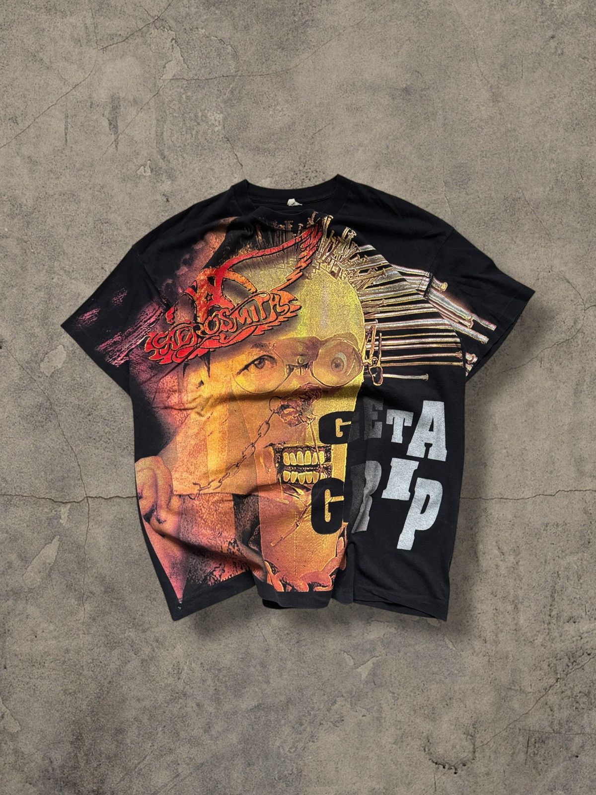 AEROSMITH * Get A Grip * All Over Print AOP Tee