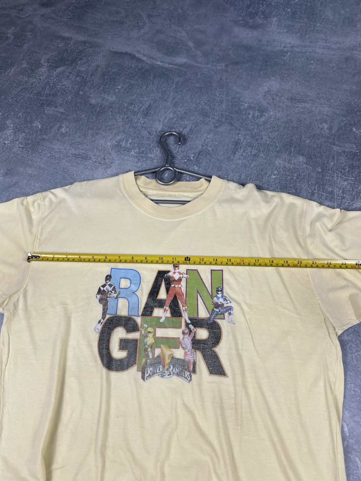 Vintage Vintage streetwear Power Rangers Ranger yellow tee Size US XL / EU 56 / 4 - 8 Thumbnail