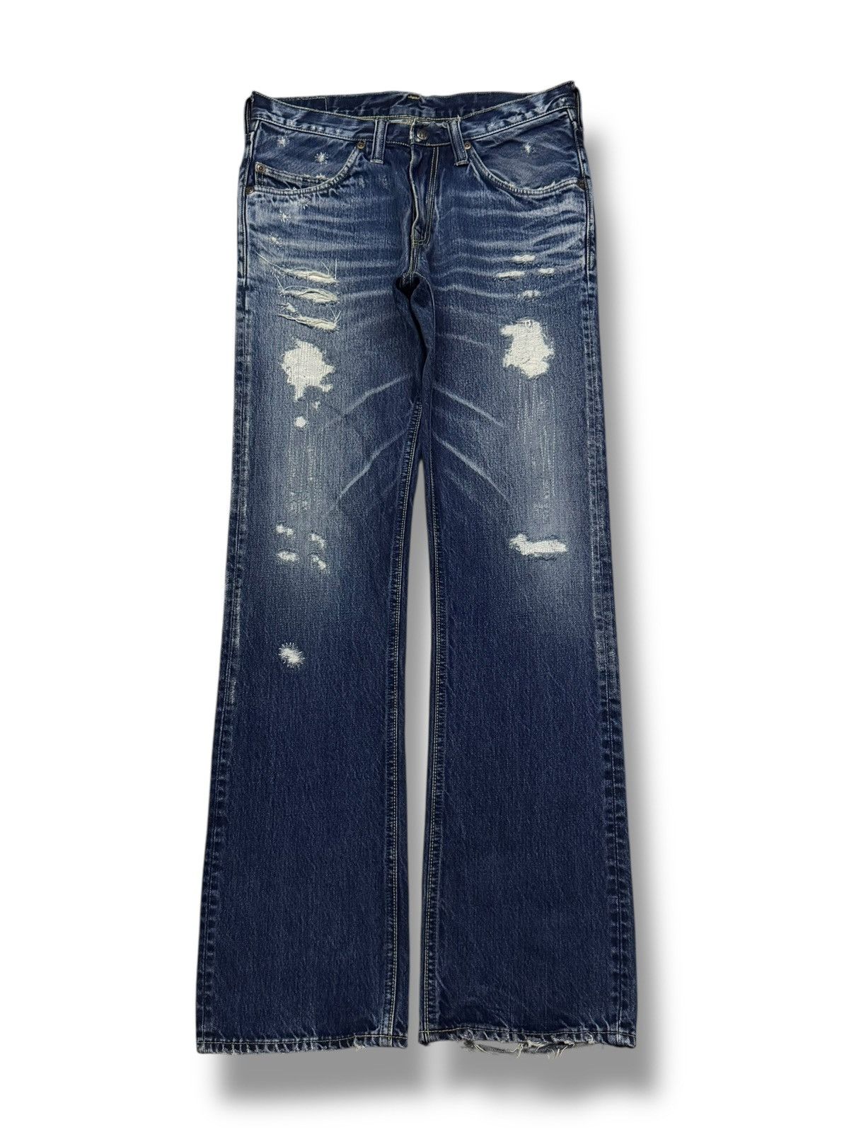 Blue Blue Japan Vintage Y2K Blue Blue Japan | King Of The Blue | W31 Size US 31 - 2 Thumbnail