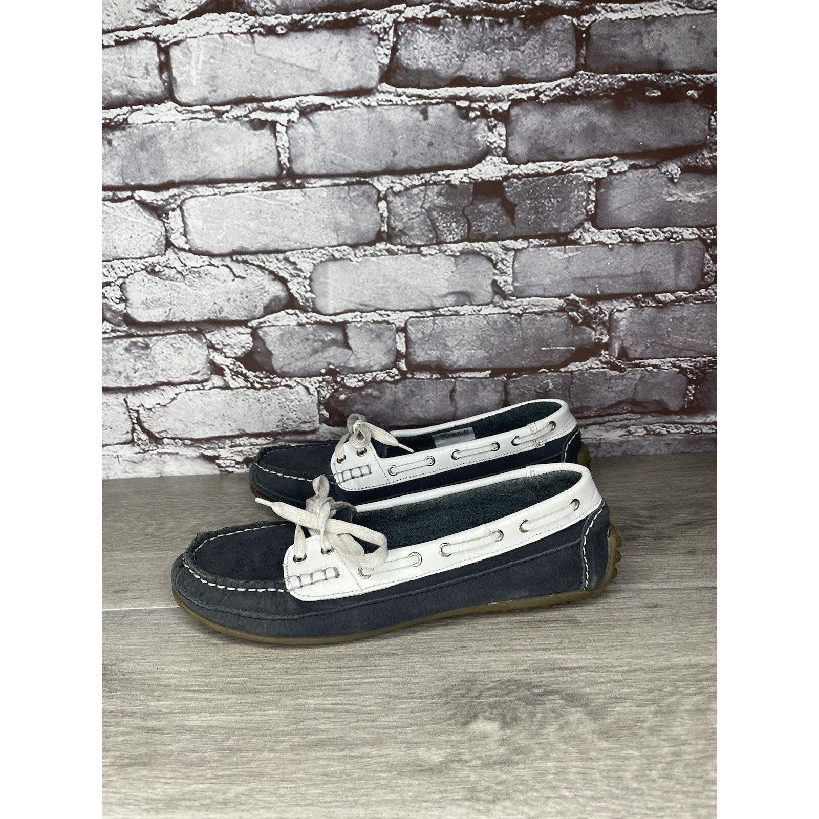 Other SOUL of AFRICA Nerina Juliet White Blue Leather Bow Ballet F Size US 7 / IT 37 - 1 Thumbnail