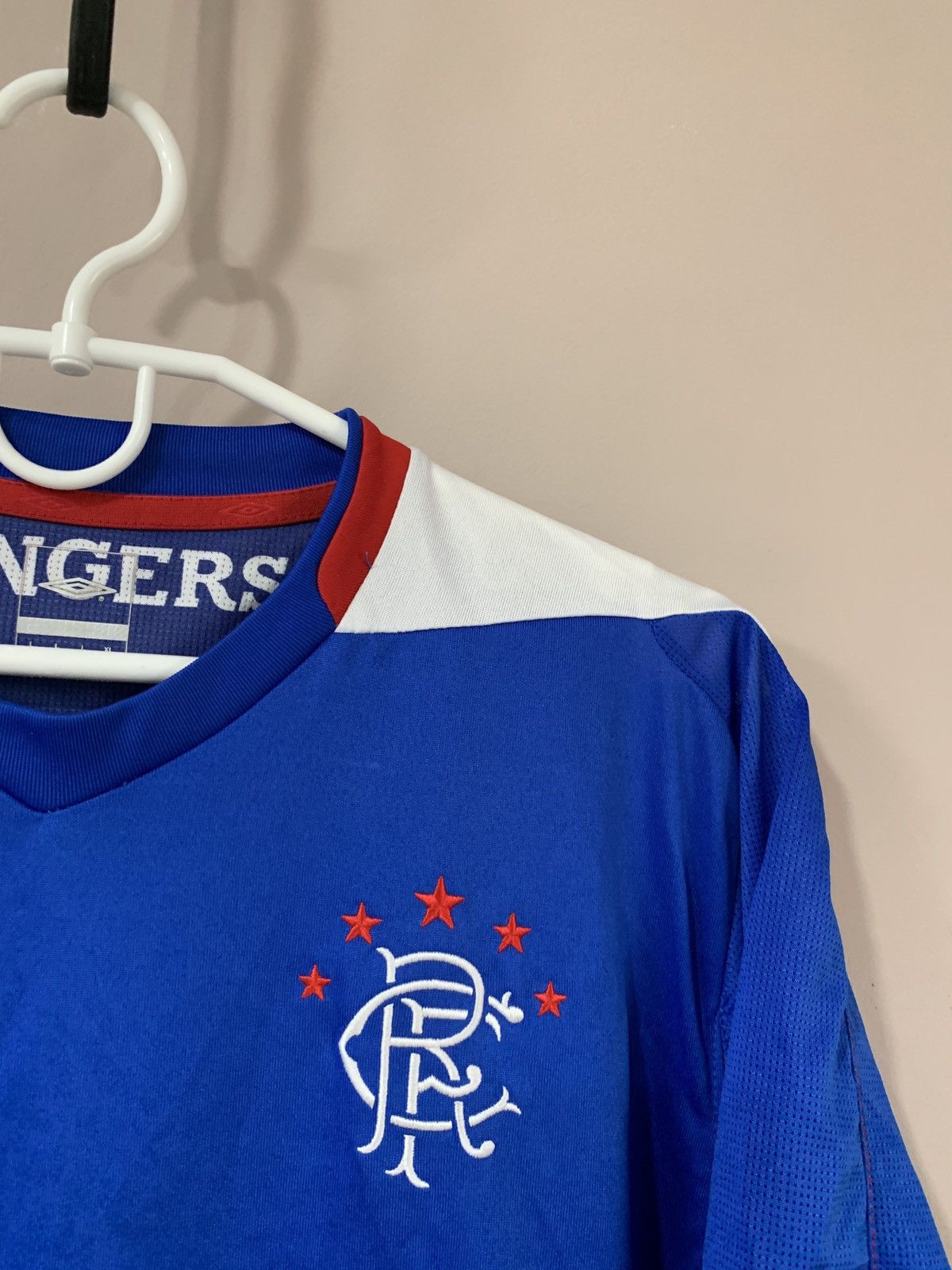 Umbro Rangers Glasgow 2007 Home Umbro Football Shirt Vintage Retro Size US L / EU 52-54 / 3 - 6 Thumbnail