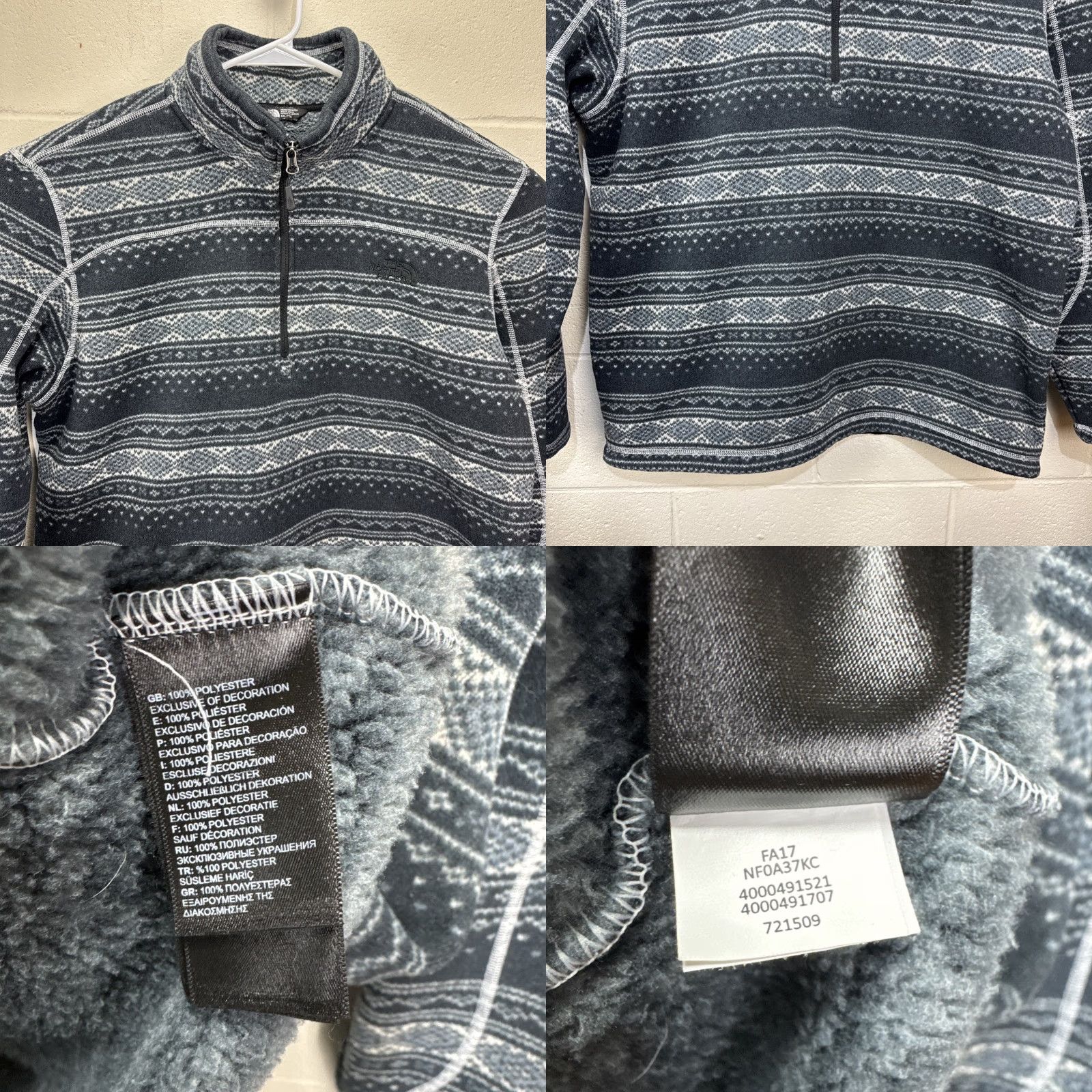 The North Face The North Face Tsillan Fleece 1/4 Zip Jacket Mens 2XL Fair Isle Aztec Multicolor Embroidered Logo Zip Jacket Size US XXL / EU 58 / 5 - 8 Thumbnail