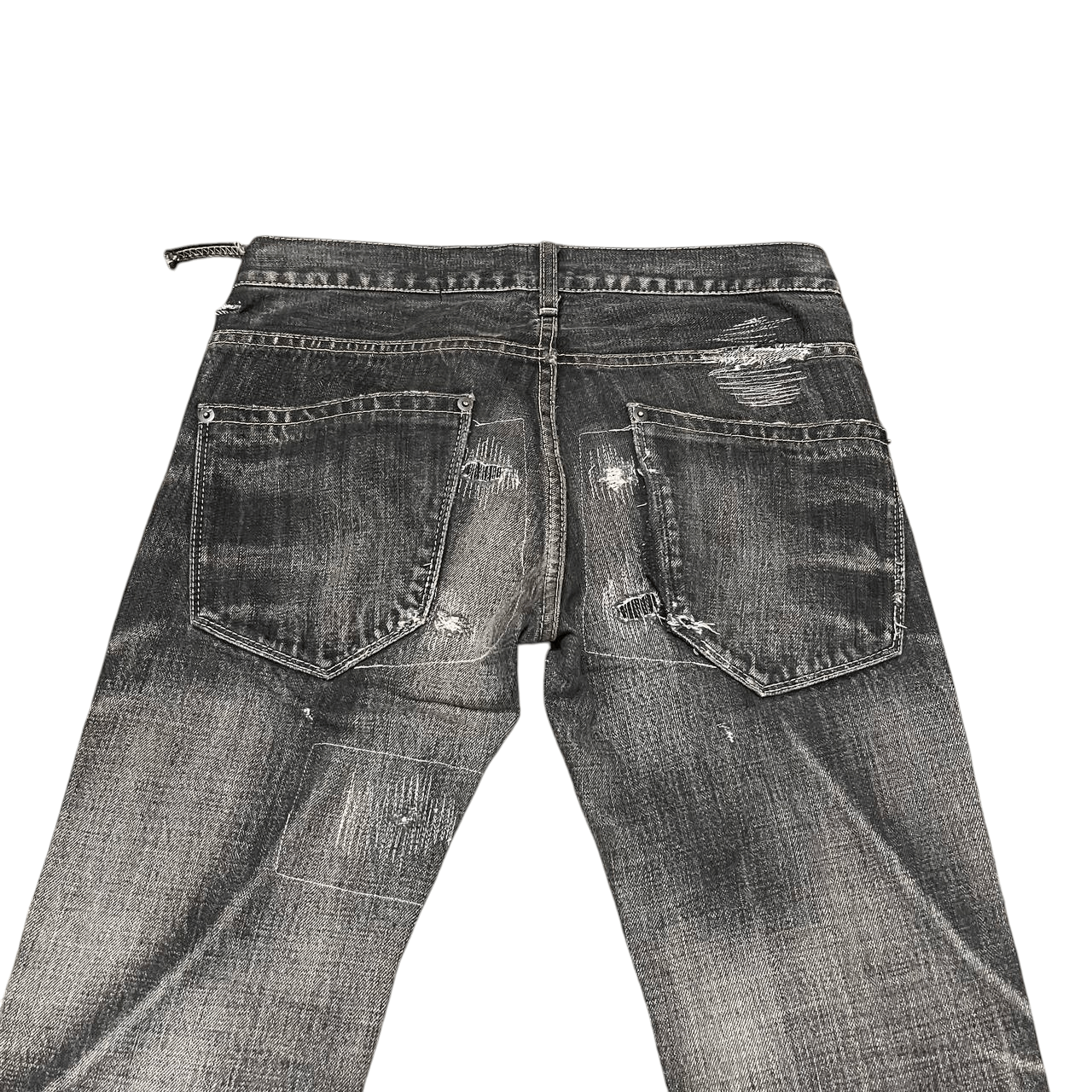 Hysteric Glamour Vintage KMK Kingly Mask Distressed Pants Size US 30 / EU 46 - 16 Thumbnail