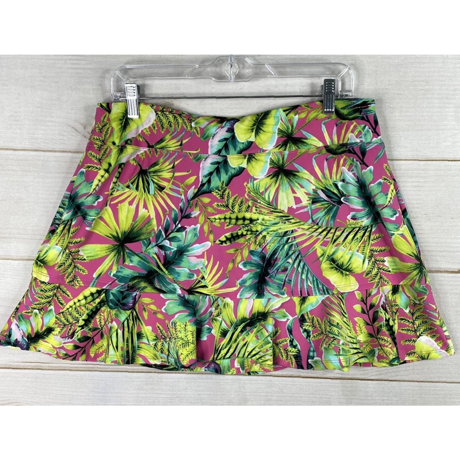 Tommy Bahama Tommy Bahama Active XL Floral Multicolor Pickleball Golf Tennis Ruffle Hem Skort Womens Size ONE SIZE - 7 Thumbnail