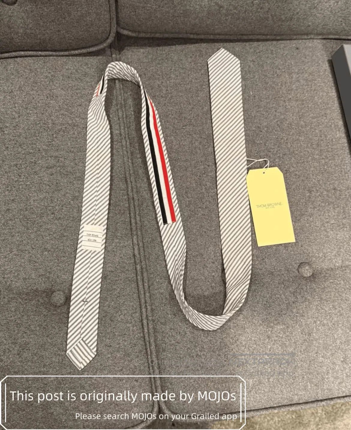 Thom Browne Thom Browne Multi Stipes Tie. Size ONE SIZE - 2 Thumbnail