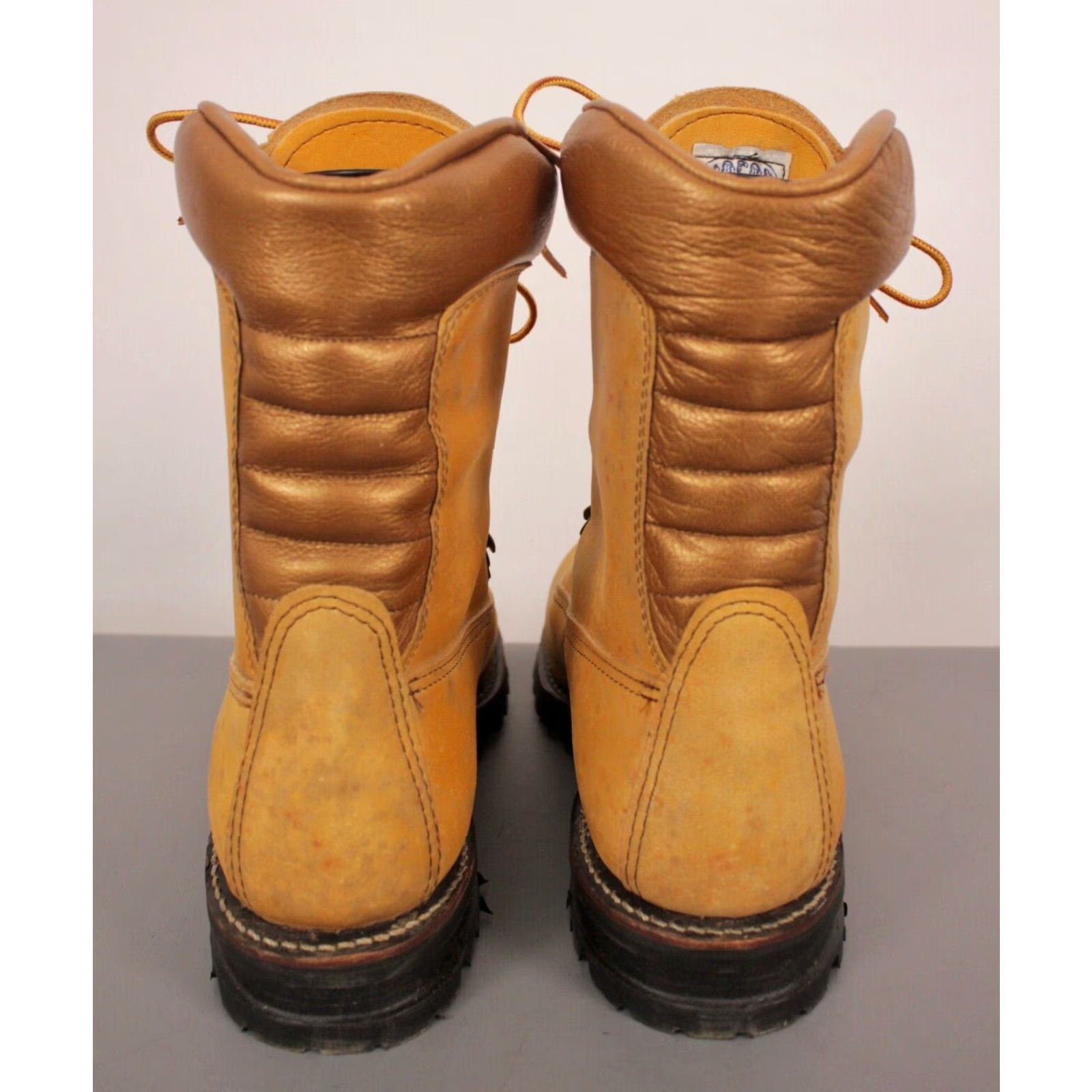 Mason's VINTAGE Mason Boots Mens VTG NOS 1970 Tan Leather Hiking Hunting Sz 7 E 70s Outdoor Shoes Size US 7 / EU 40 - 4 Thumbnail