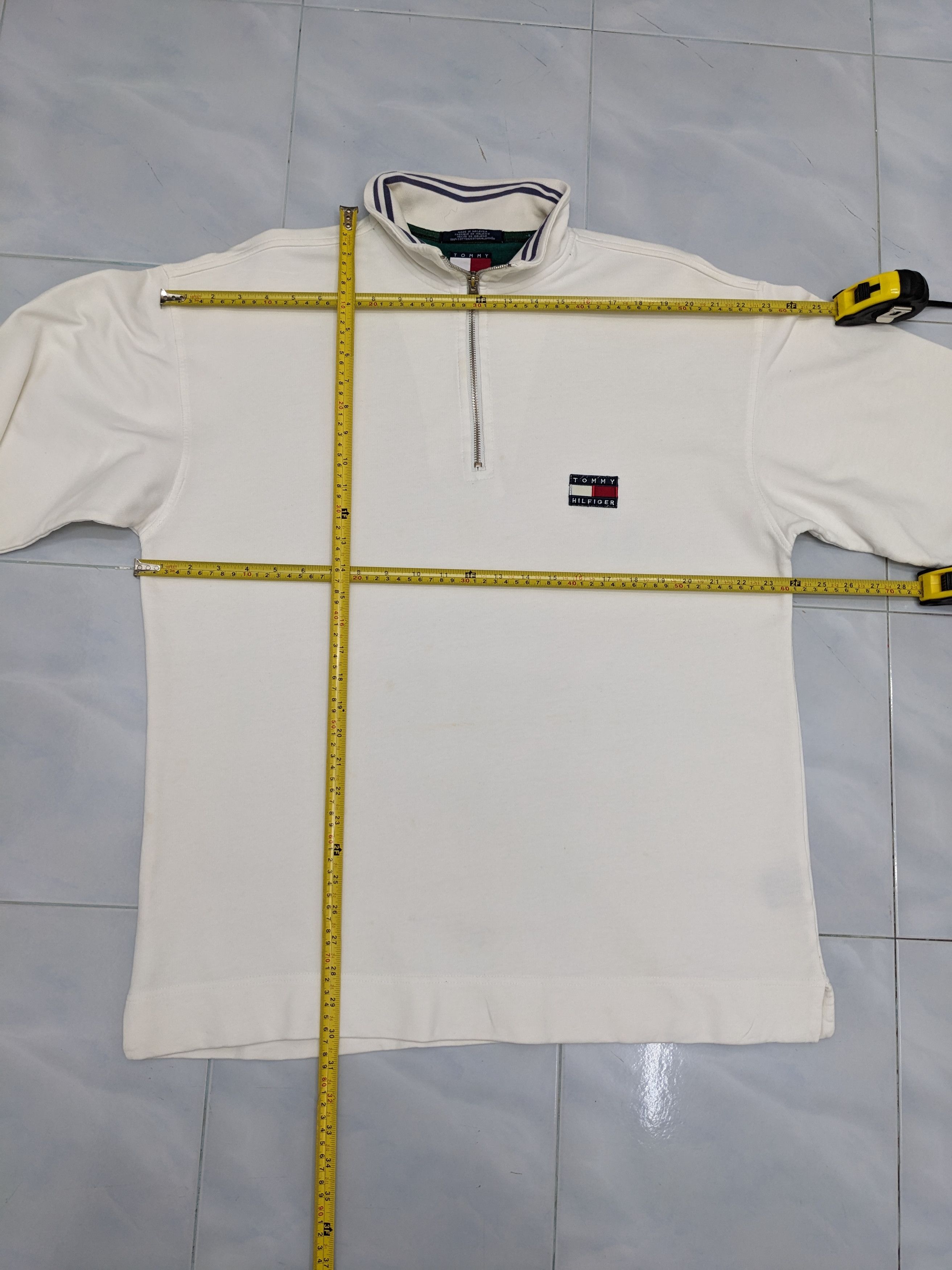 Tommy Hilfiger SS09 VINTAGE 90s Tommy Hilfiger Quarter Zip Sweatshirt Size US M / EU 48-50 / 2 - 7 Thumbnail
