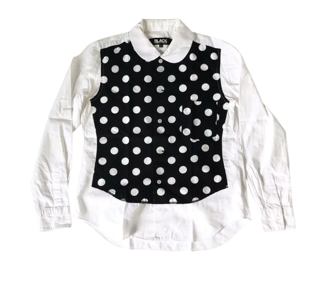 Comme des Garcons Black cdg AD2013 multi pattern polkadot shirt Size US S / EU 44-46 / 1 - 1 Thumbnail