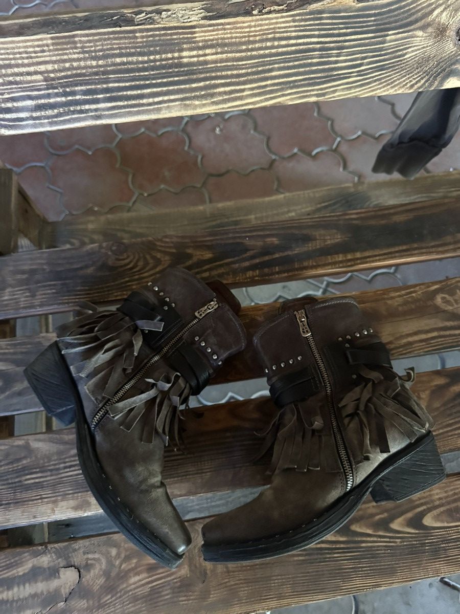 A.S.98 A.S.98 Vintage Avant Garde Leather Ankle Boots Western Japan Size US 7 / EU 40 - 4 Thumbnail
